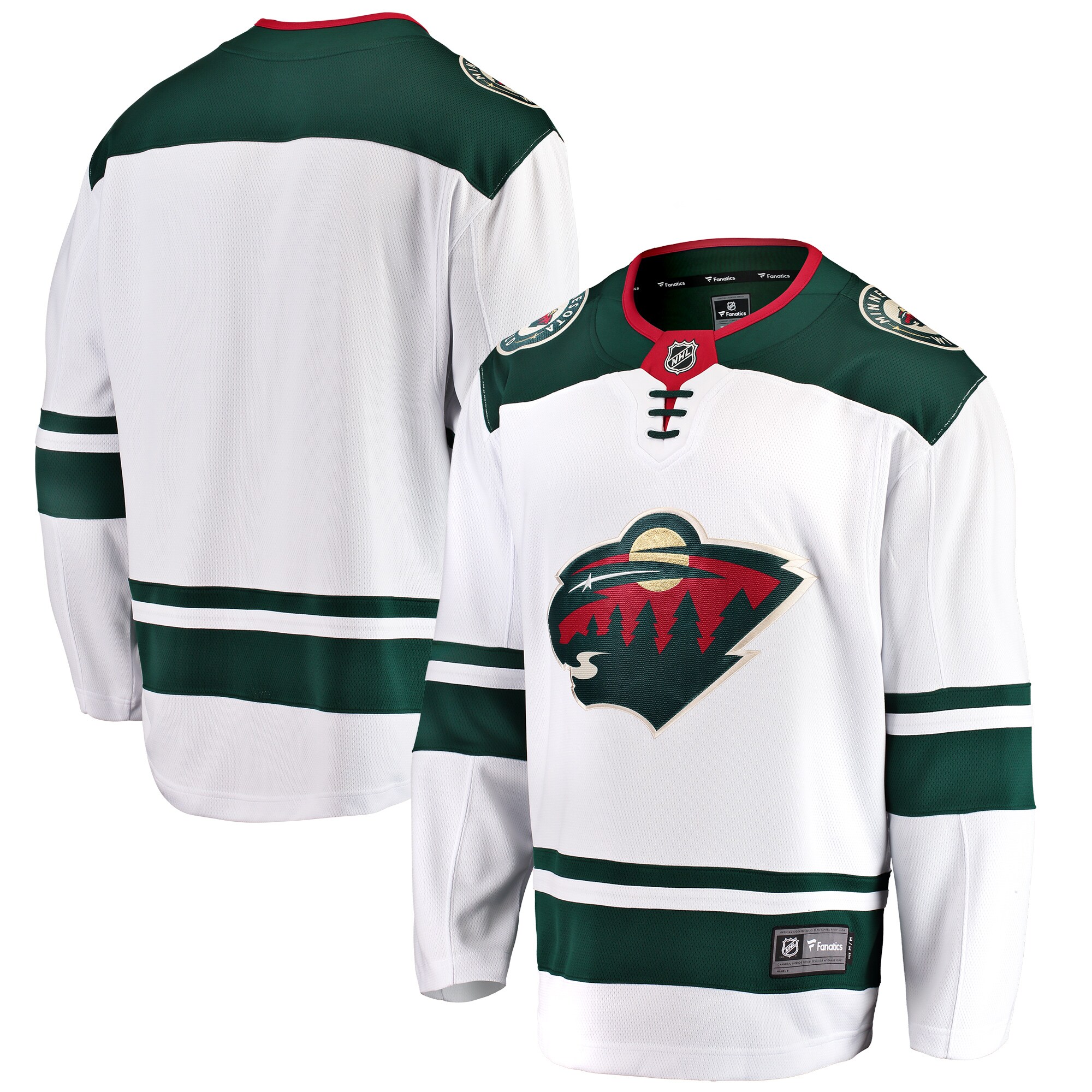 Minnesota Wild Fanatics Branded Breakaway Away Jersey - White - vstockx
