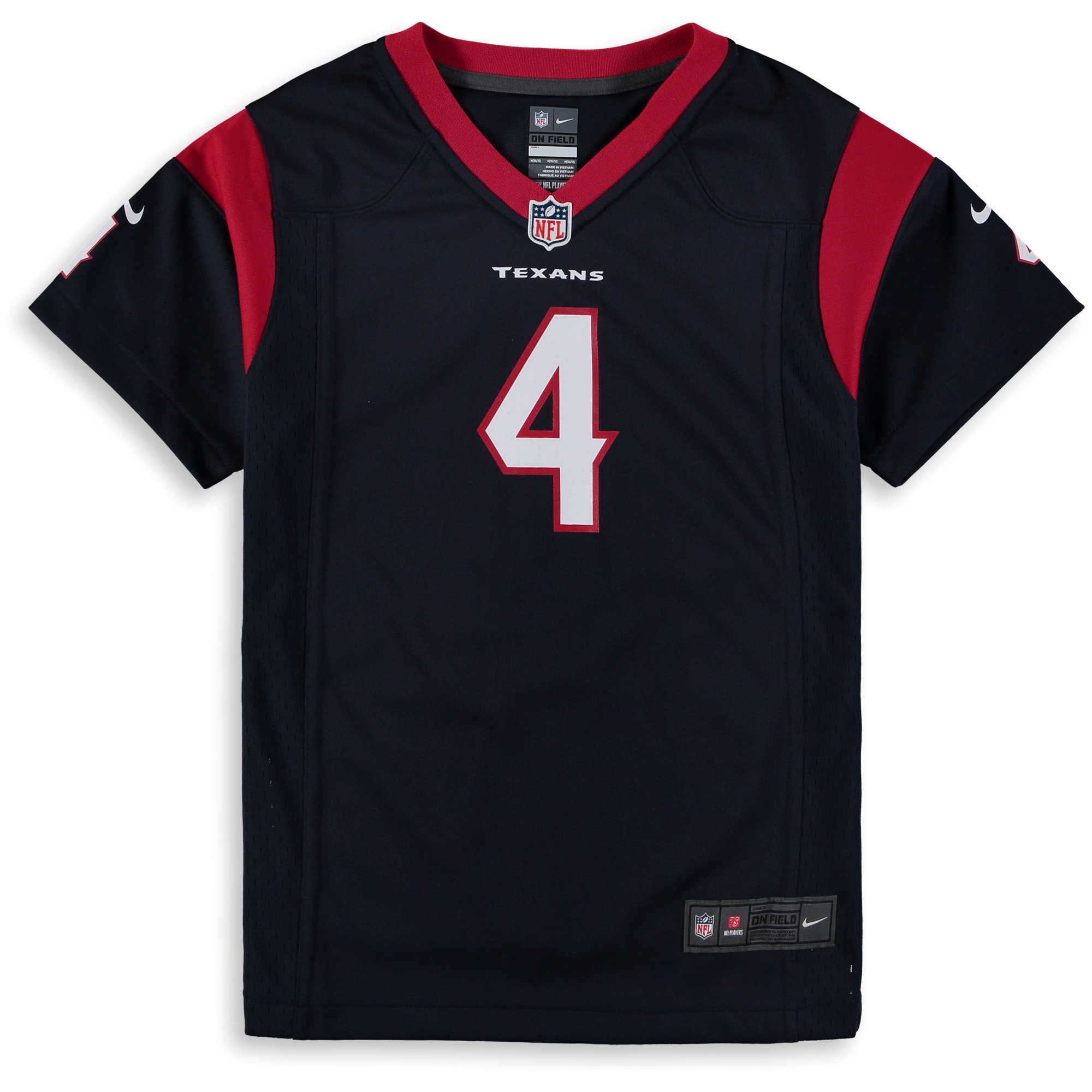Deshaun Watson Houston Texans Nike Girls Youth Game Jersey - Navy - vstockx
