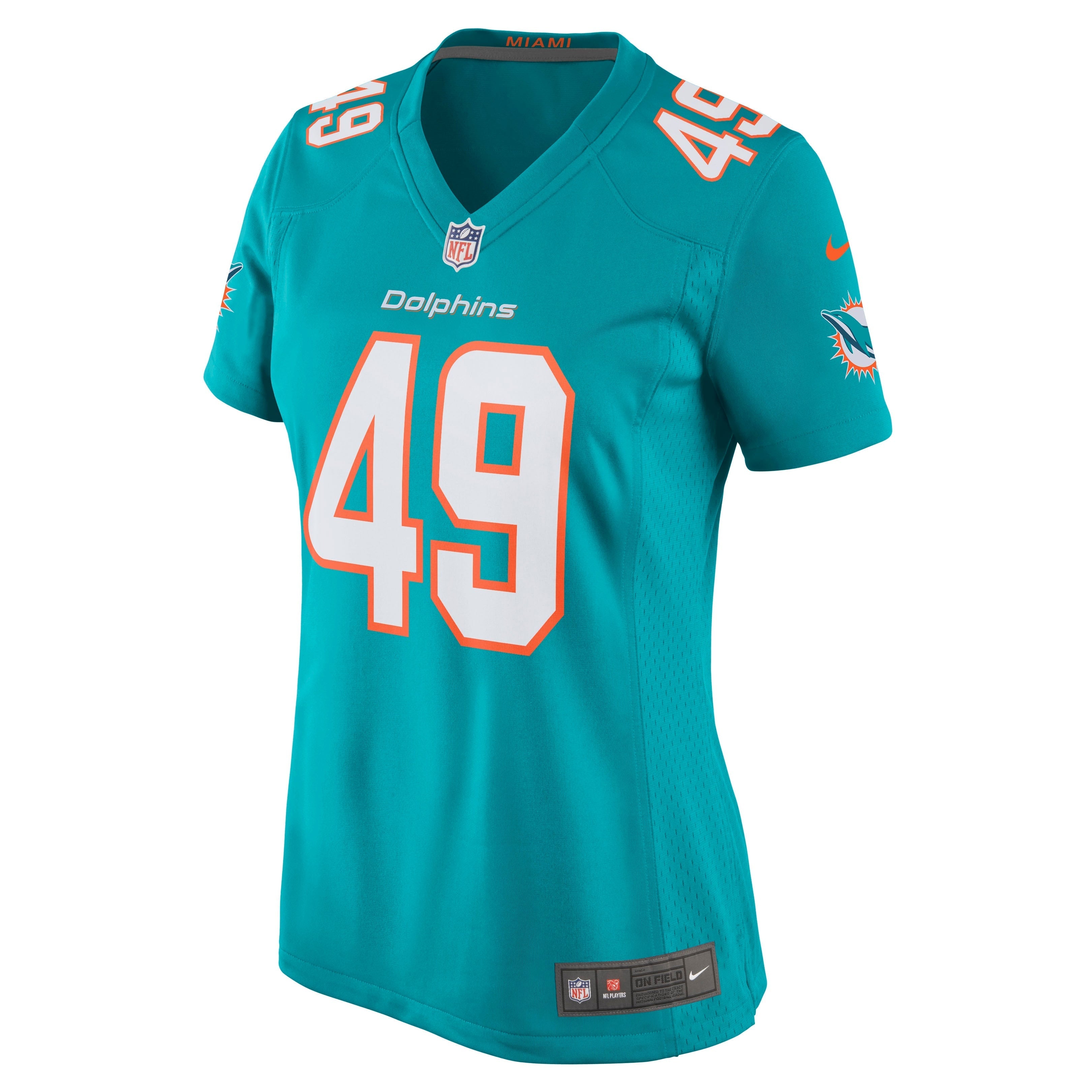 Women's Nike Sam Eguavoen Aqua Miami Dolphins Game Jersey - vstockx