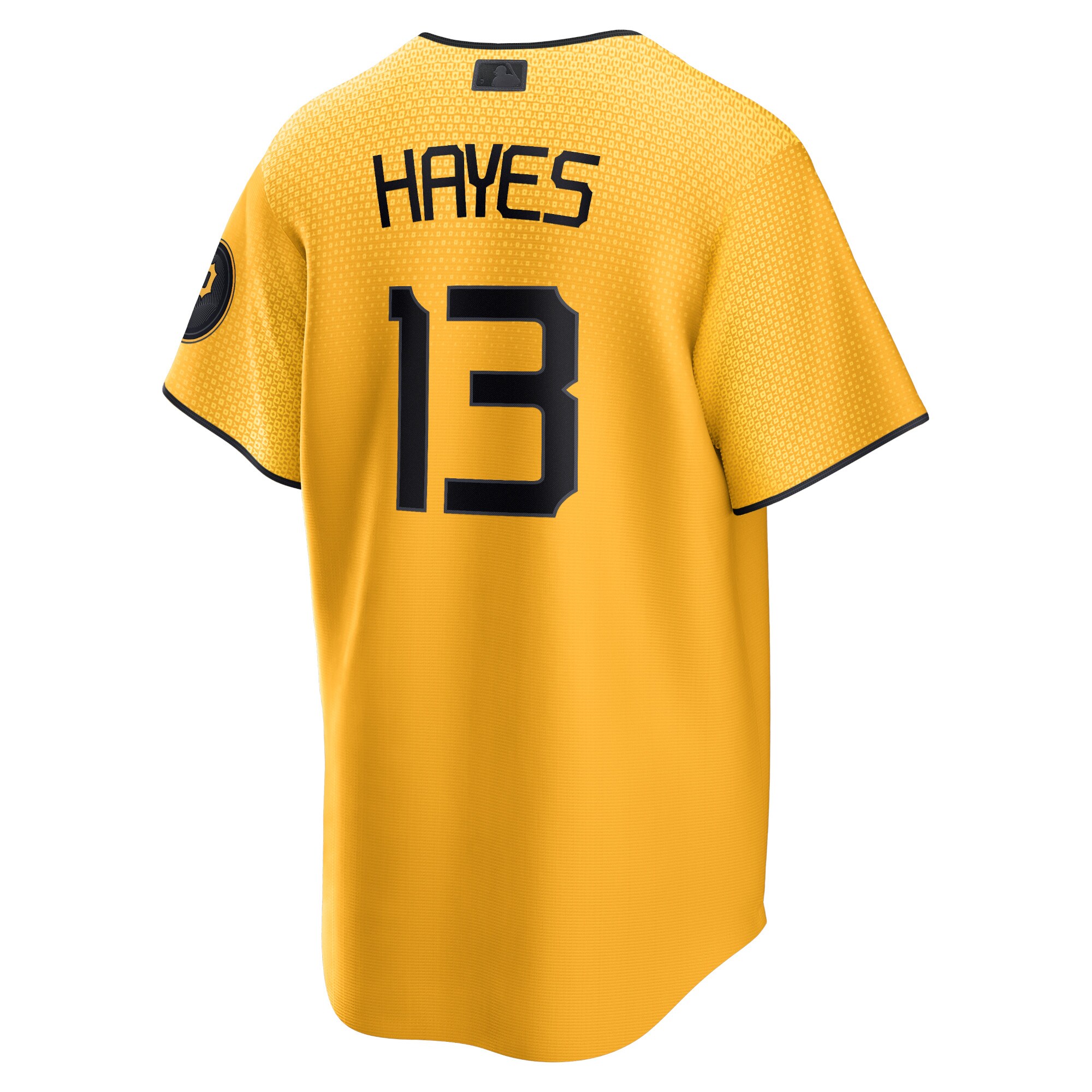 Ke'Bryan Hayes Pittsburgh Pirates Nike 2023 City Connect Replica Player Jersey - Gold - vstockx