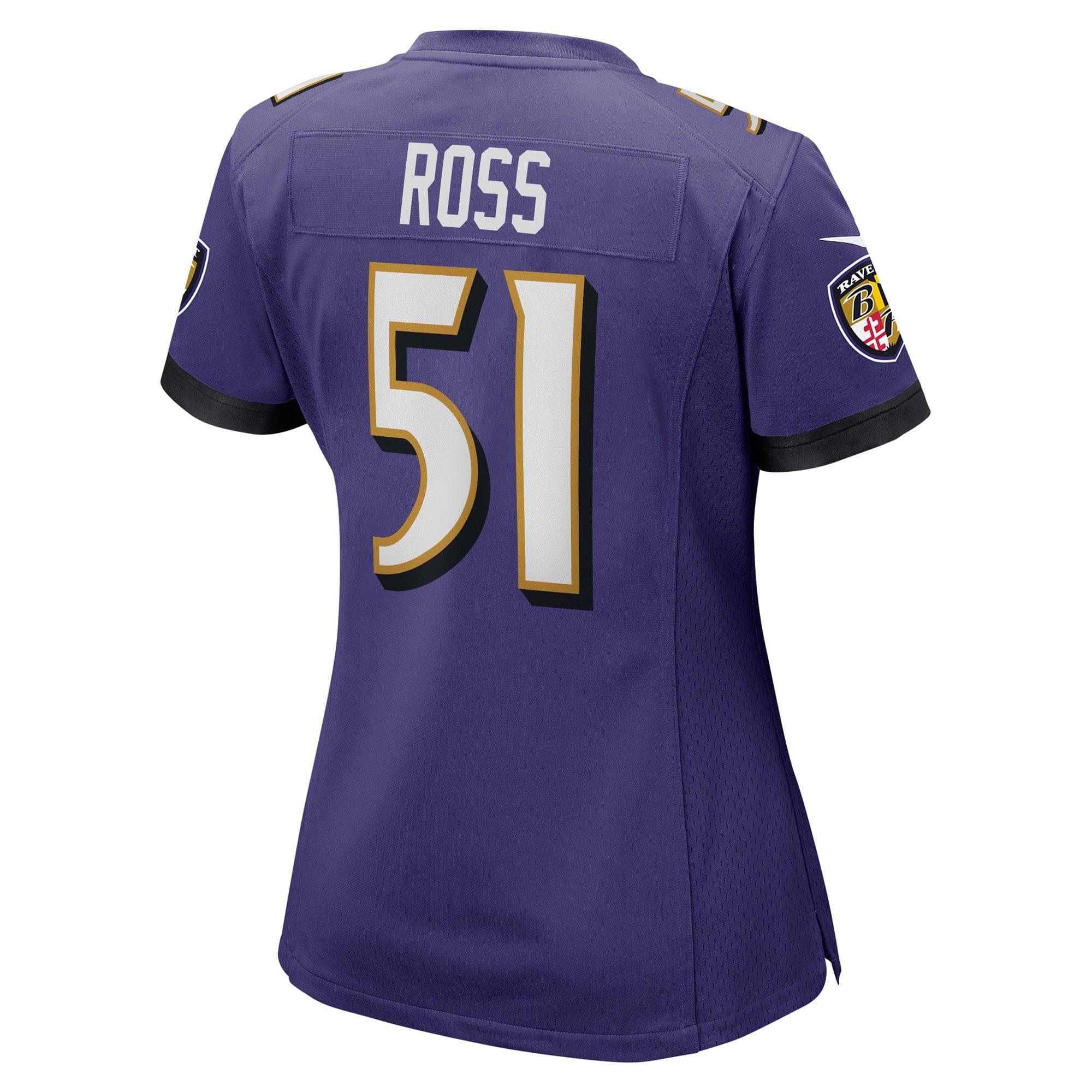Women's Nike Josh Ross Purple Baltimore Ravens Game Player Jersey - vstockx