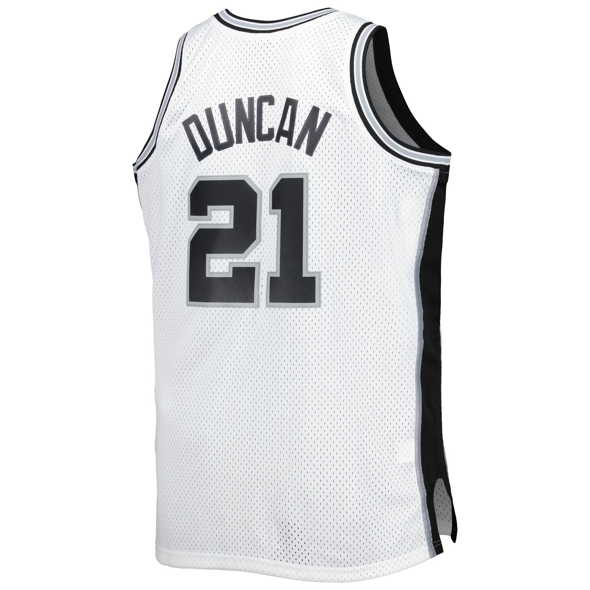 Tim Duncan San Antonio Spurs Mitchell & Ness Big & Tall Hardwood Classics 1998/99 Swingman Jersey - White - vstockx