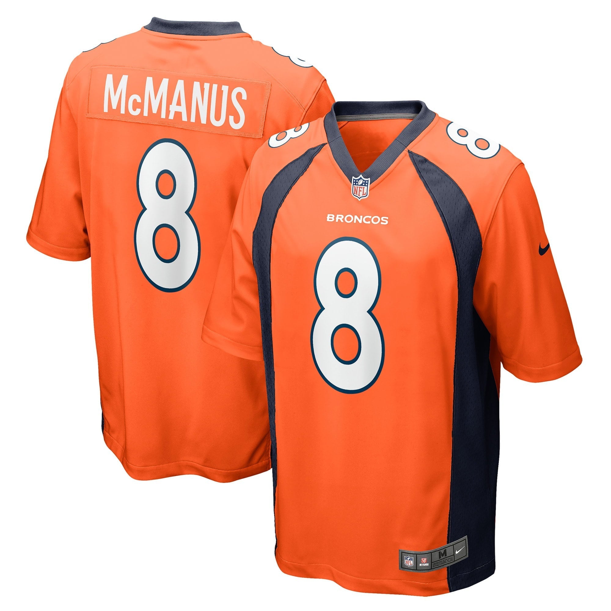 Men's Nike Brandon McManus Orange Denver Broncos Game Jersey - vstockx