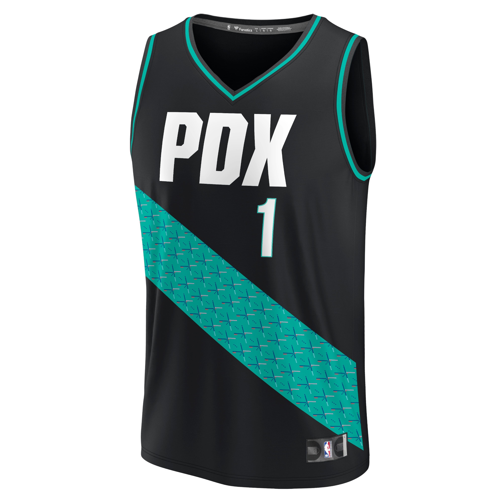 Anfernee Simons Portland Trail Blazers Fanatics Branded 2022/23 Fastbreak Jersey - City Edition - Black - vstockx