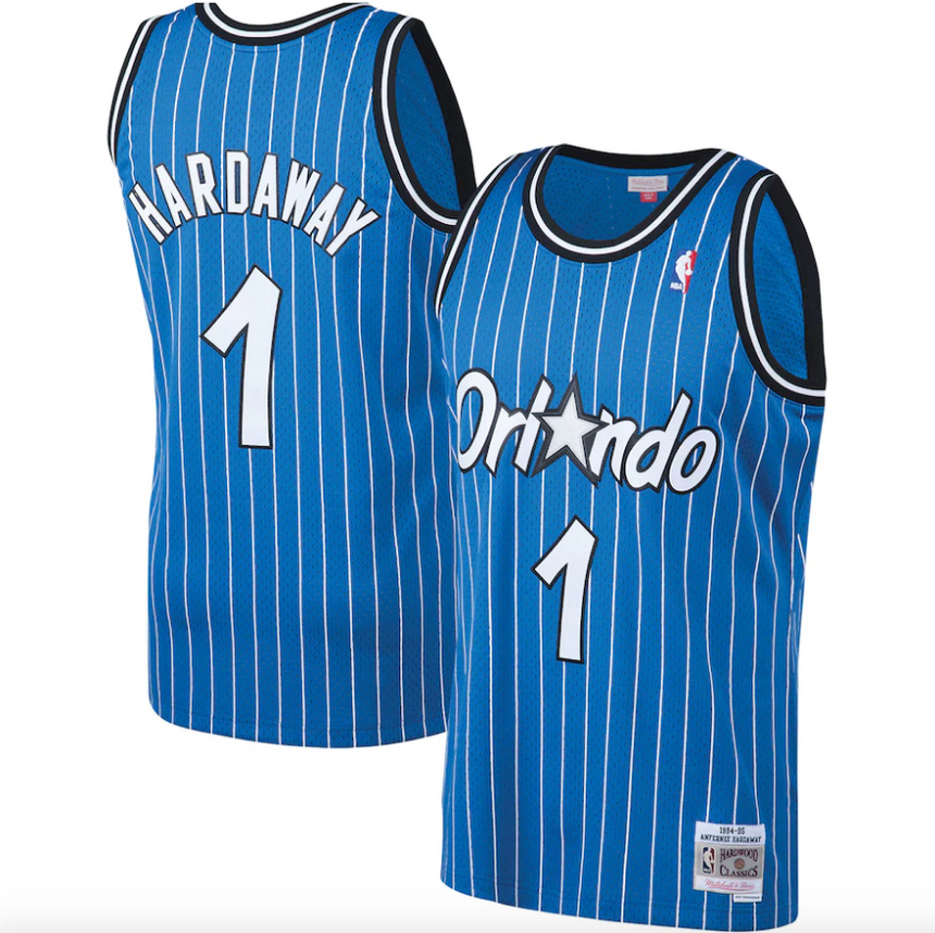 Mens Anfernee 'Penny' Hardaway Orlando Magic Mitchell & Ness Blue 1994-95 Hardwood Classics Swingman Jersey - vstockx