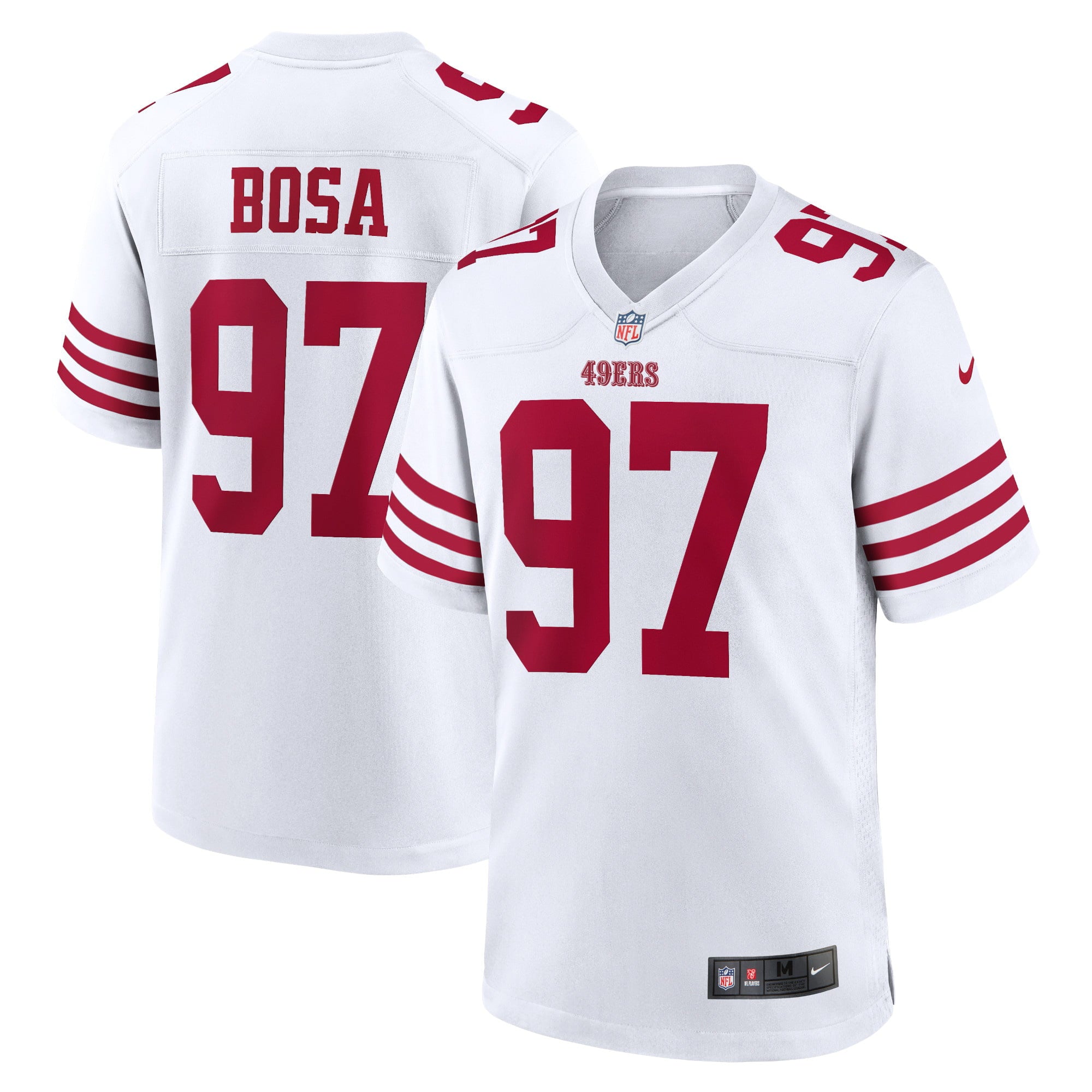 Men's Nike Nick Bosa White San Francisco 49ers Player Game Jersey - vstockx