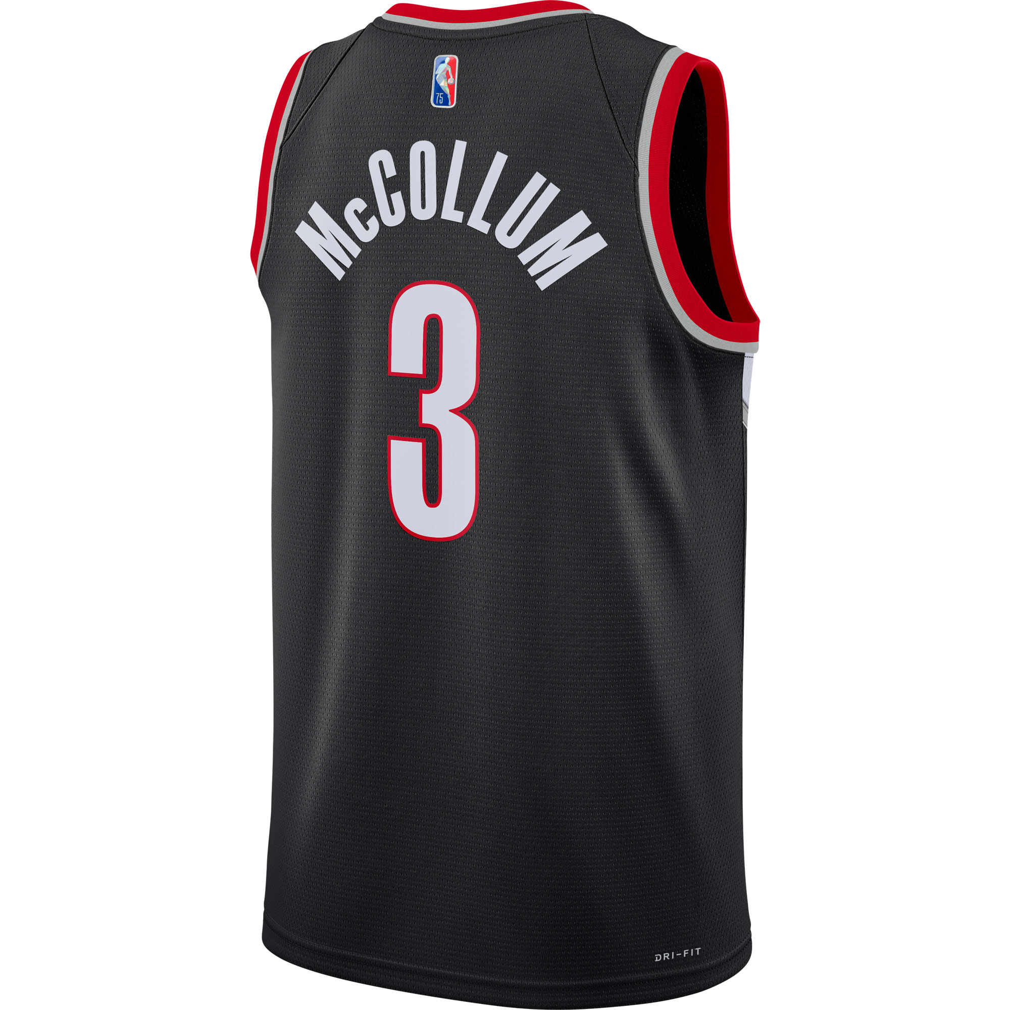 C.J. McCollum Portland Trail Blazers Nike 2021/22 Diamond Swingman Jersey - Icon Edition - Black - vstockx