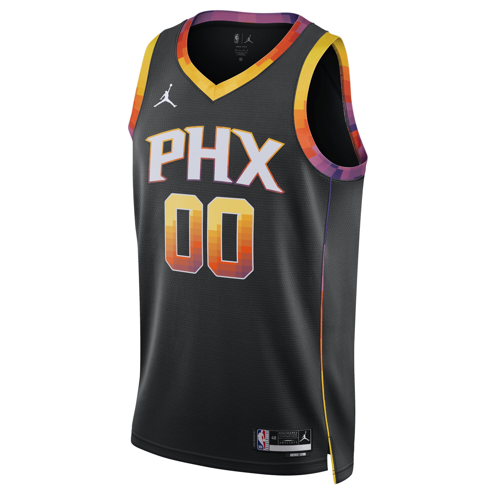 Phoenix Suns Jordans Brand Unisex 2022/23 Swingman Custom Jersey - Statement Edition - Black - vstockx