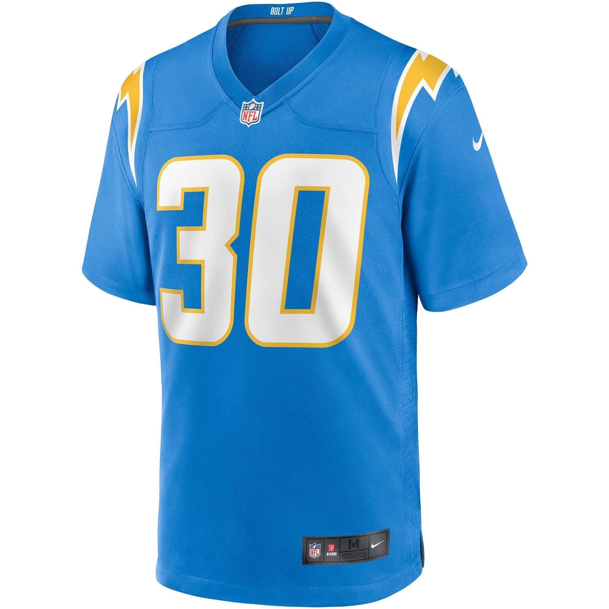 Men's Nike Austin Ekeler Powder Blue Los Angeles Chargers Game Player Jersey - vstockx