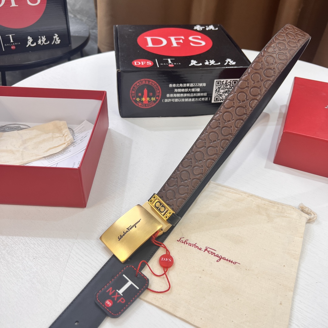 Streetwear Belt Ferragamo 320320 size:3.5cm - vstockx