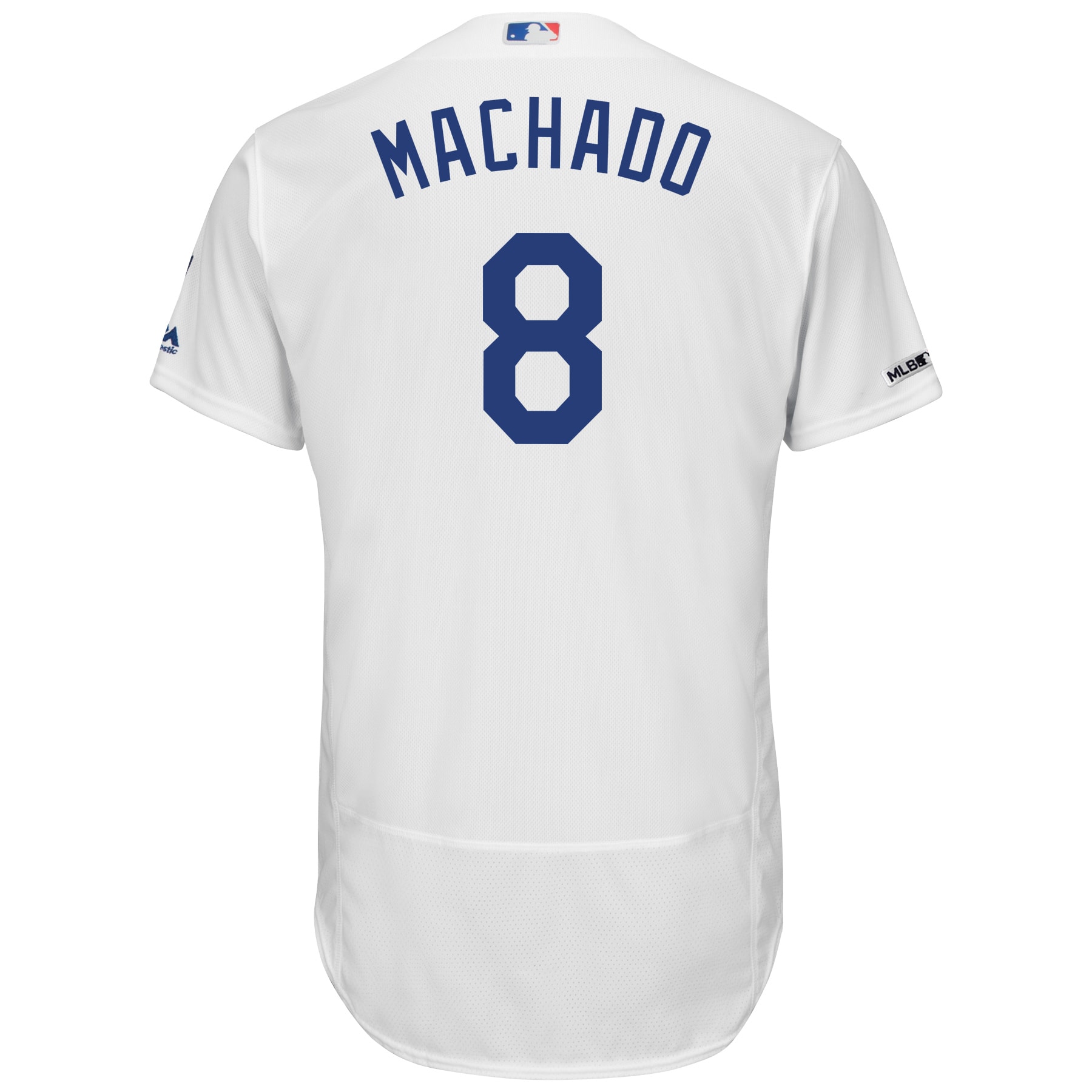 Manny Machado Los Angeles Dodgers Majestic Home Authentic Collection Flex Base Player Jersey - White - vstockx