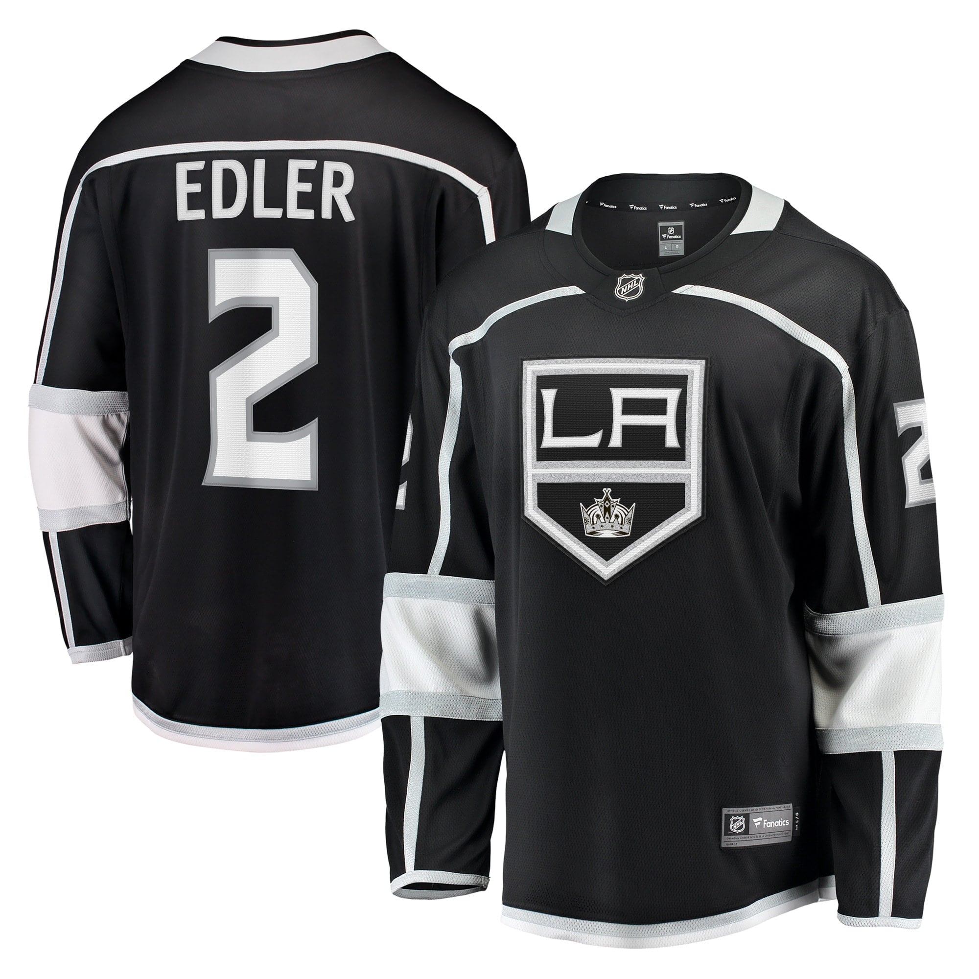 Men's Fanatics Branded Alexander Edler Black Los Angeles Kings Home Breakaway Player Jersey - vstockx