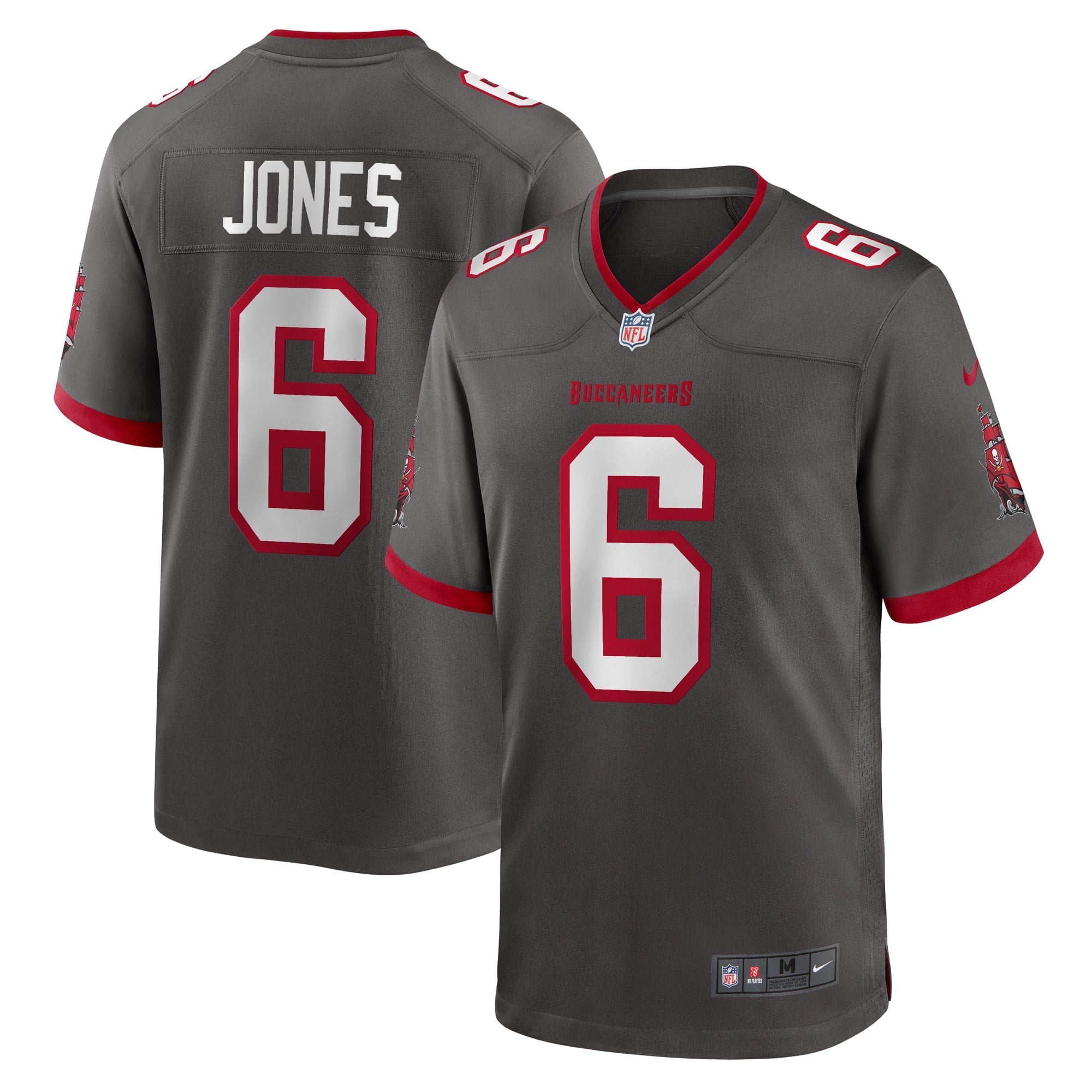 Men's Nike Julio Jones Pewter Tampa Bay Buccaneers Player Game Jersey - vstockx