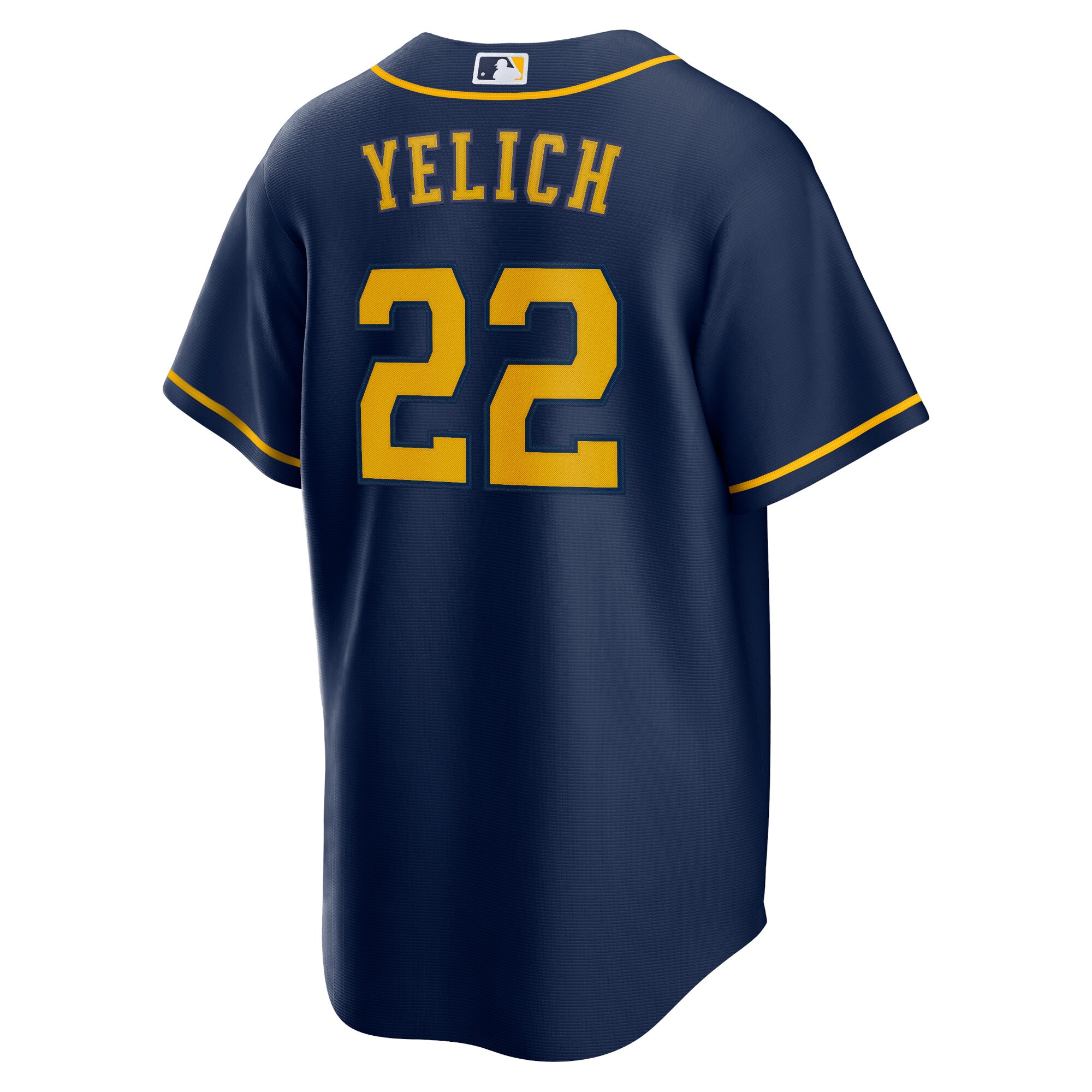 Christian Yelich Milwaukee Brewers Nike Alternate Replica Player Jersey - Navy - vstockx