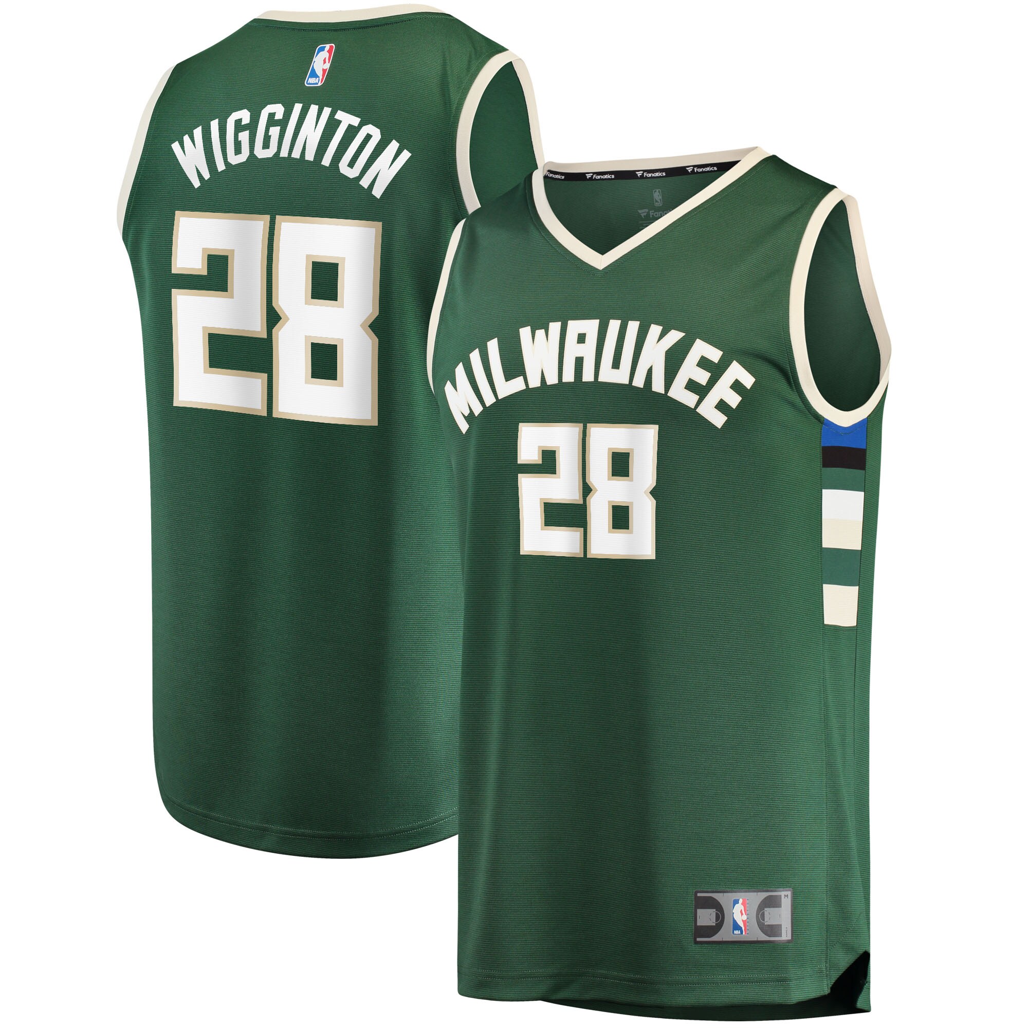 Lindell Wigginton Milwaukee Bucks Fanatics Branded 2021/22 Fast Break Replica Jersey - Icon Edition - Green - vstockx