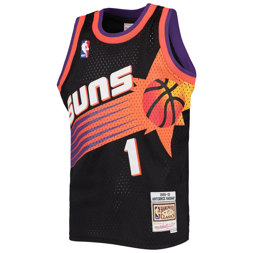 Youth Phoenix Suns Anfernee Penny Hardaway Mitchell & Ness Black Hardwood Classics Swingman Jersey - vstockx