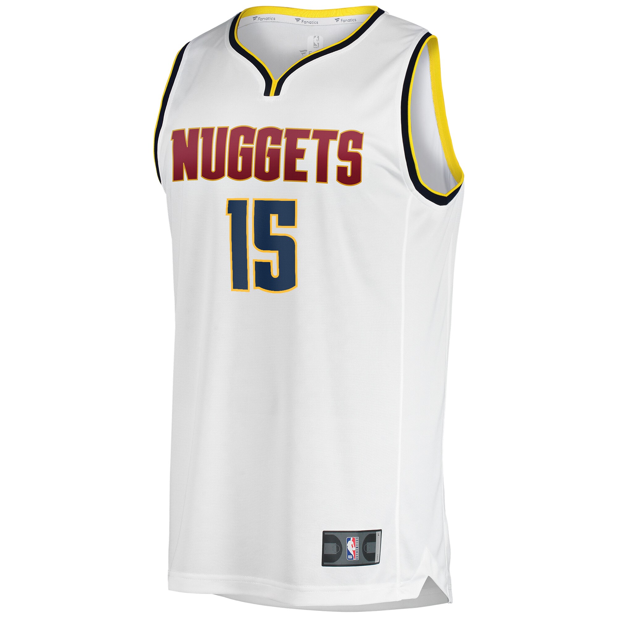 Nikola Jokic Denver Nuggets Fanatics Branded Fast Break Player Jersey - Association Edition - White - vstockx