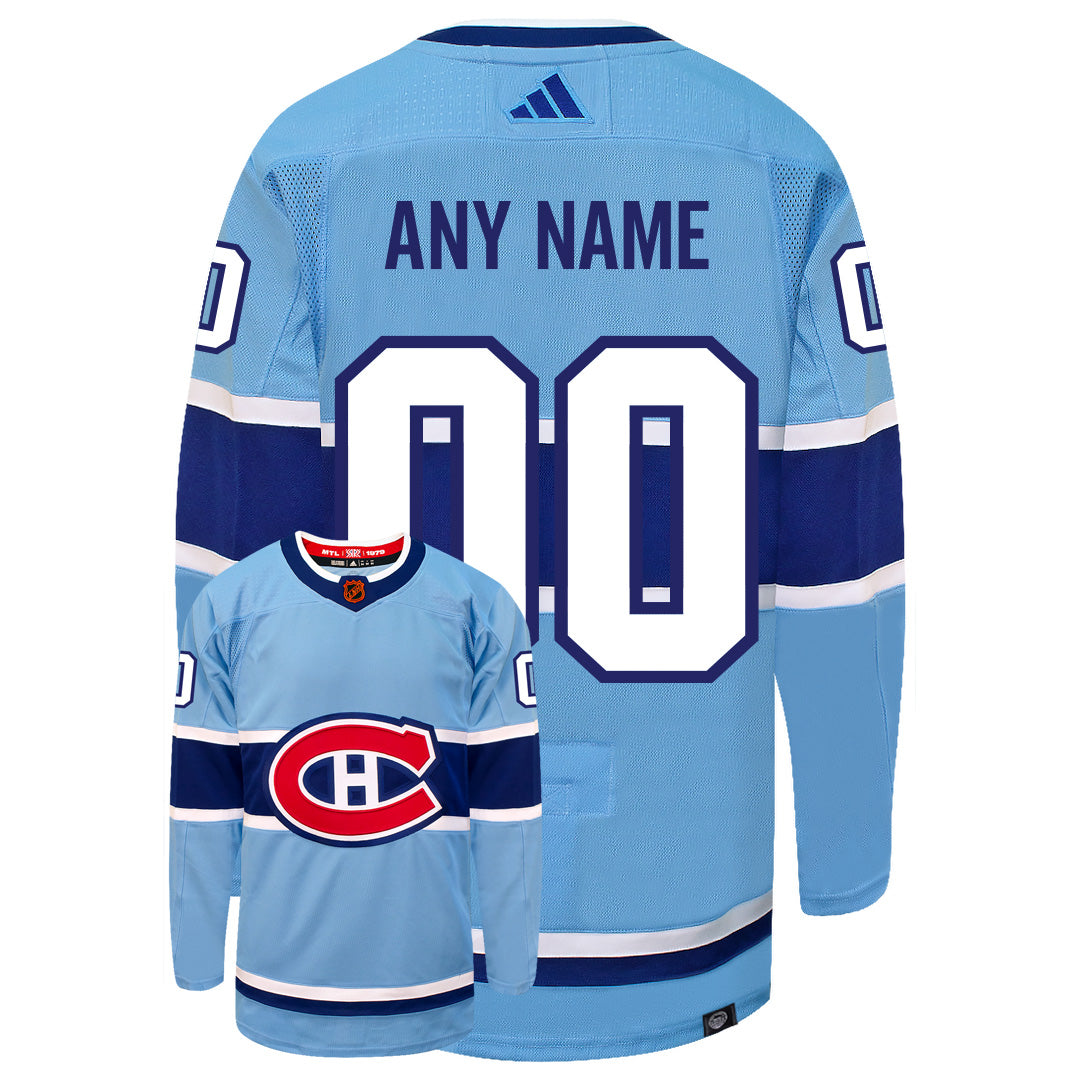 Customizable Montreal Canadiens Adidas 2022 Primegreen Reverse Retro Authentic NHL Hockey Jersey - vstockx