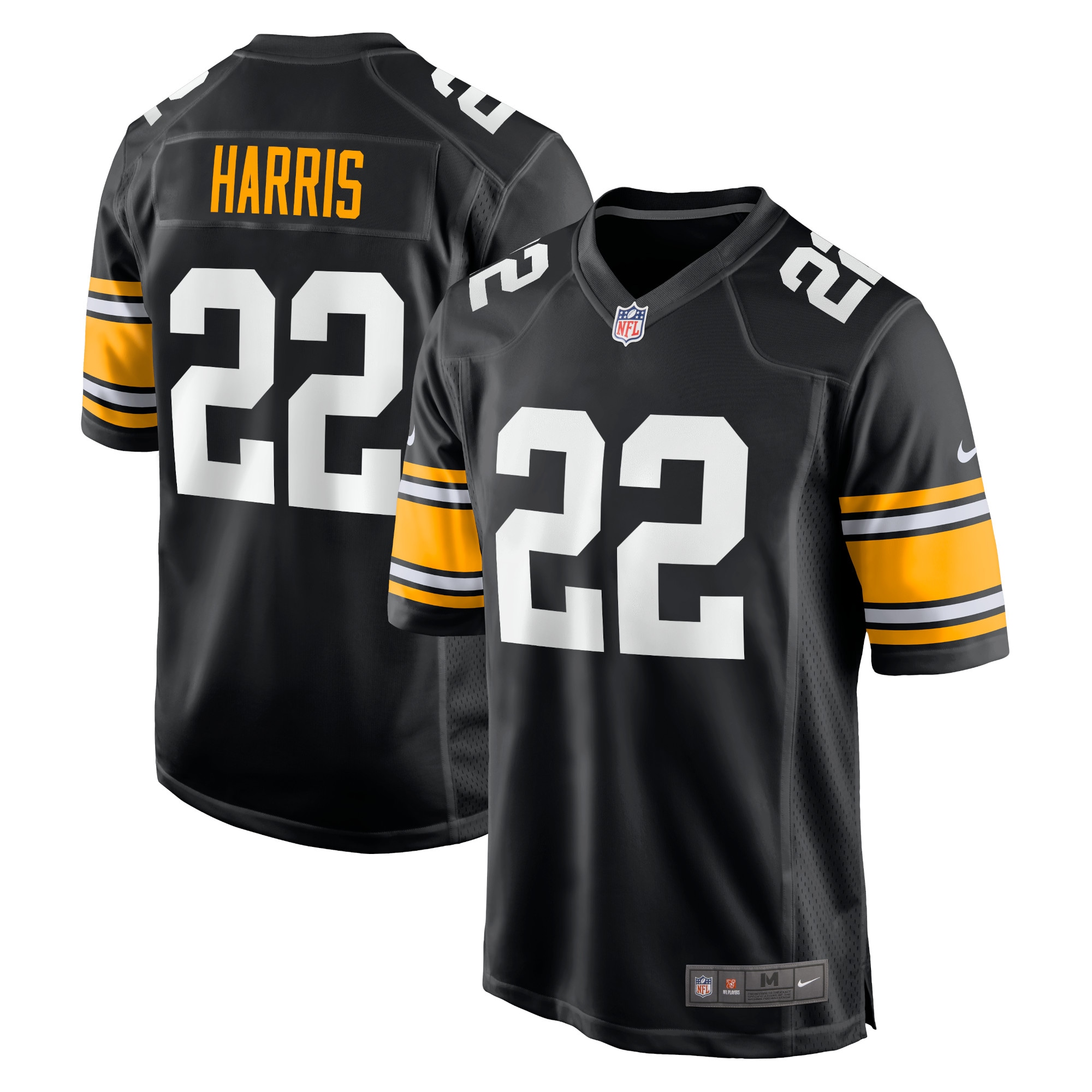 Najee Harris Pittsburgh Steelers Nike Home Player Game Jersey - Black - vstockx