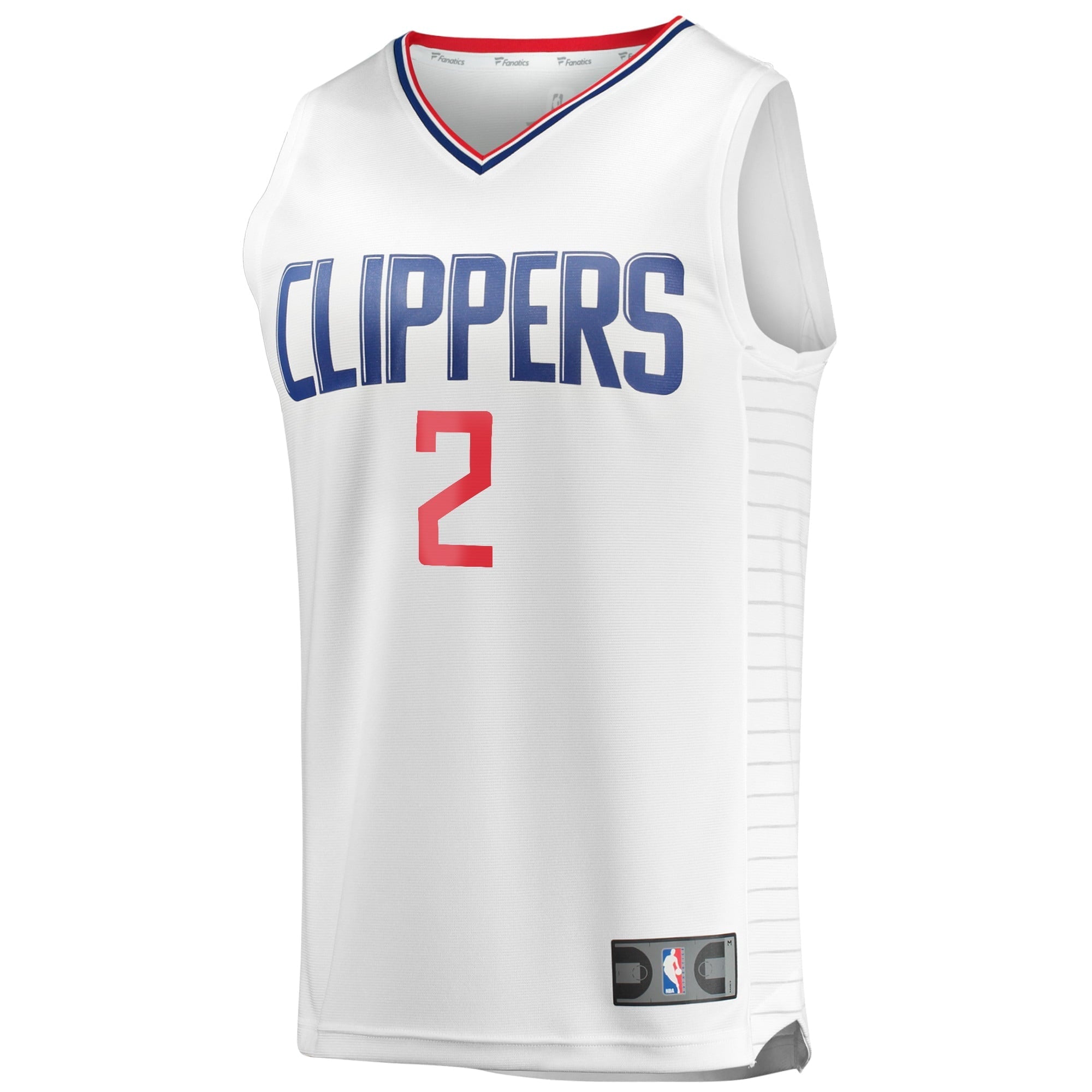 Youth Fanatics Branded Kawhi Leonard White LA Clippers 2020/21 Fast Break Player Jersey - Association Edition - vstockx