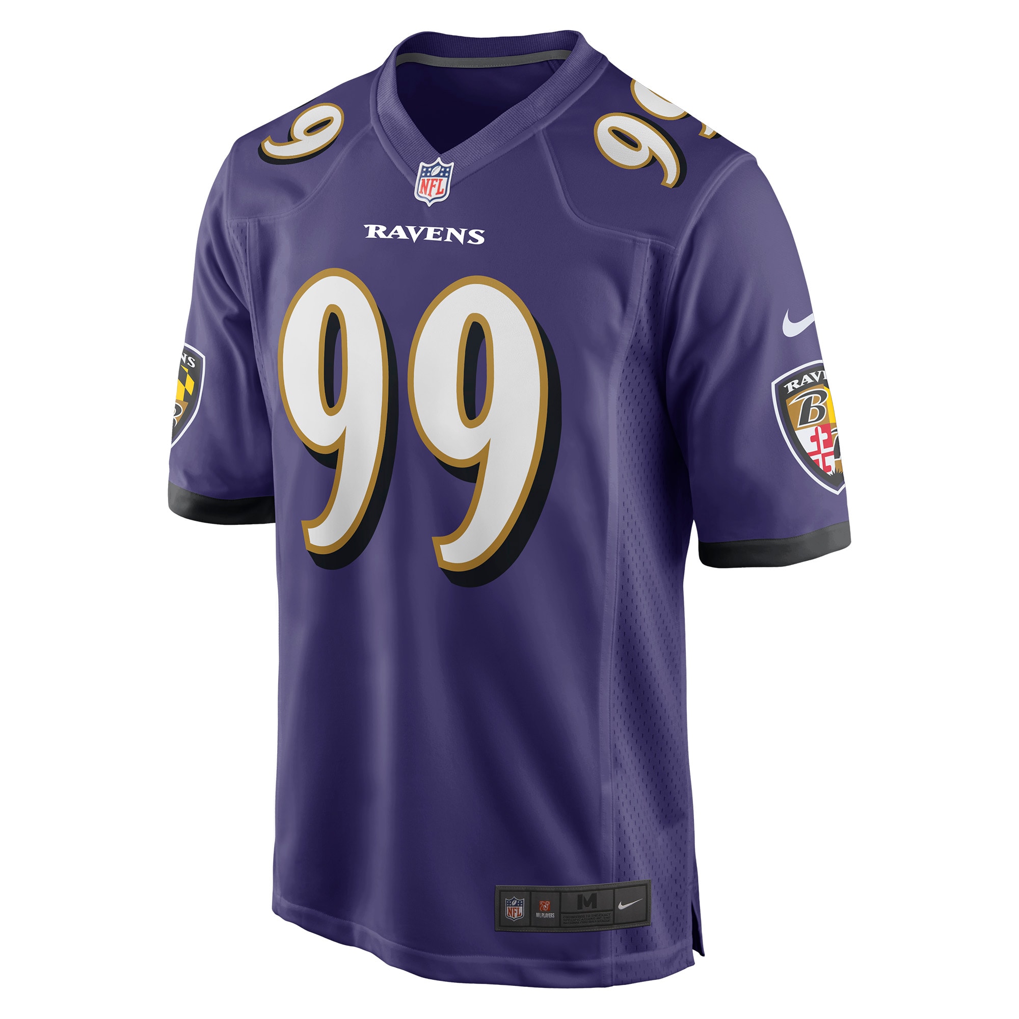Odafe Oweh Baltimore Ravens Nike Game Player Jersey - Purple - vstockx