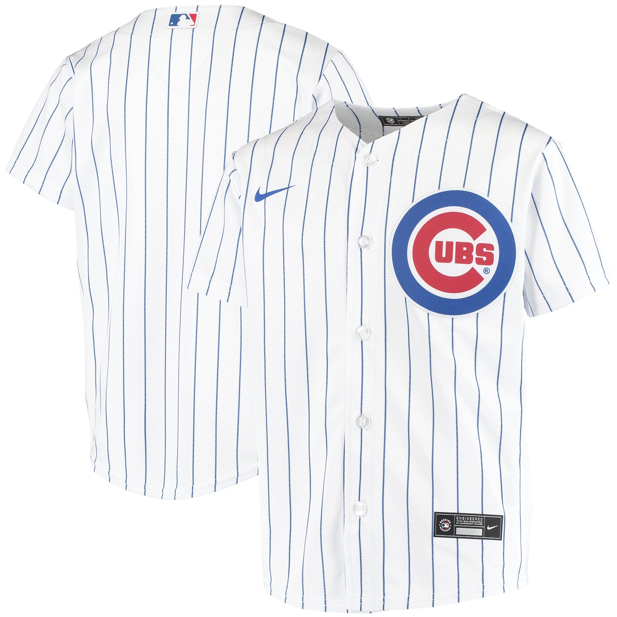 Chicago Cubs Youth Nike Home Pinstripe Replica Jersey - vstockx