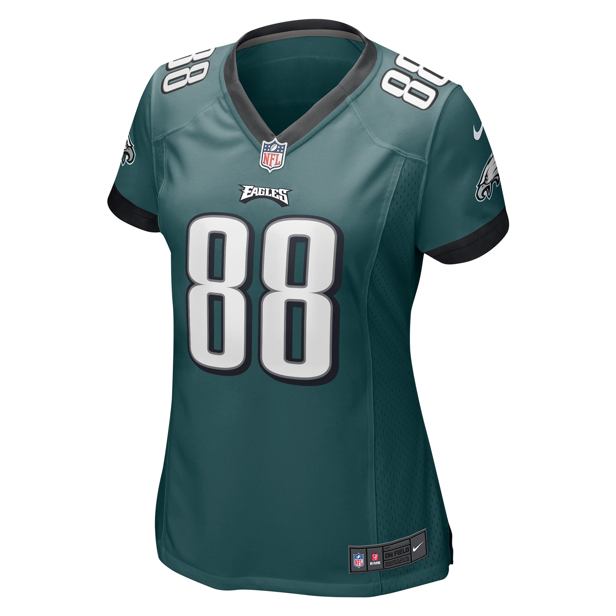 Women's Nike Dallas Goedert Midnight Green Philadelphia Eagles Game Jersey - vstockx
