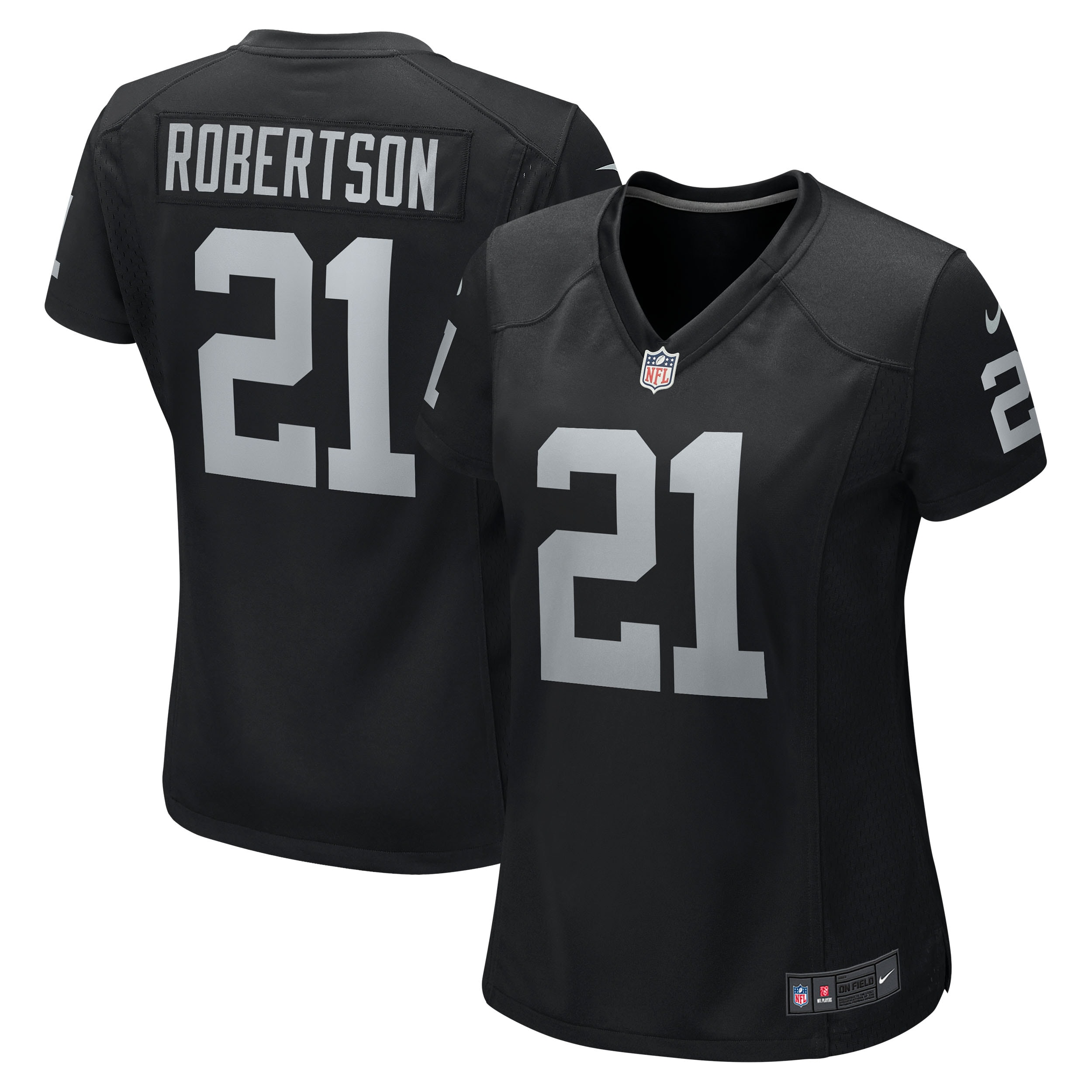 Amik Robertson Las Vegas Raiders Nike Women's Team Game Jersey - Black - vstockx
