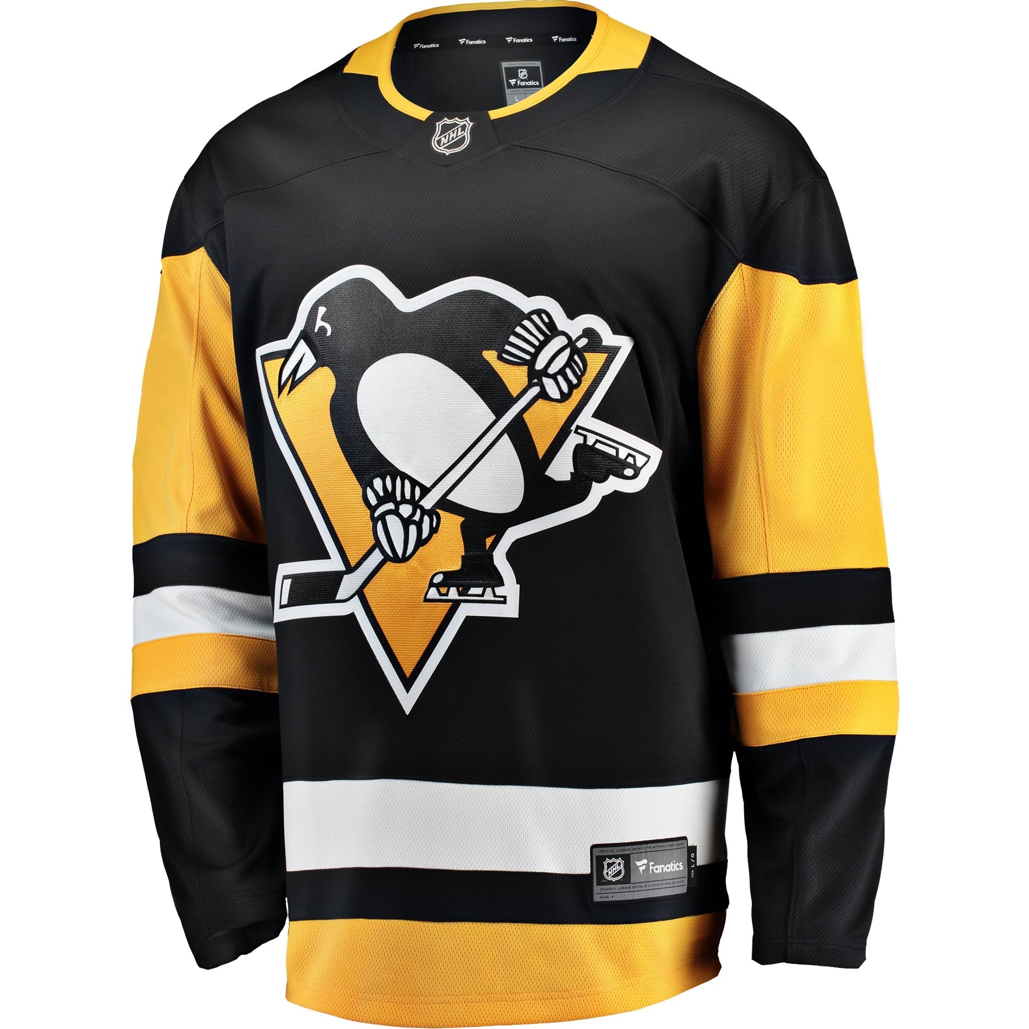 Men's Fanatics Branded Black Pittsburgh Penguins Breakaway Home Jersey - vstockx