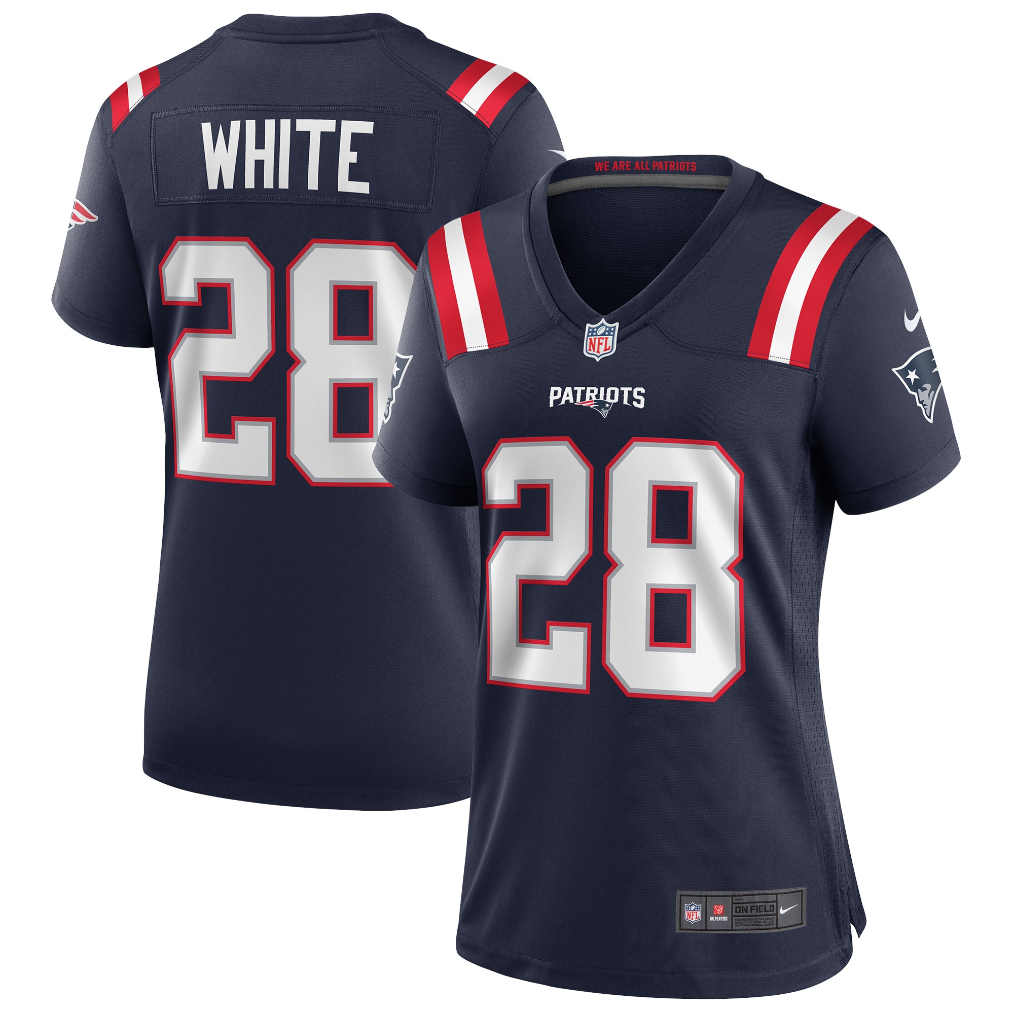 James White New England Patriots Nike Women's Game Jersey - Navy - vstockx