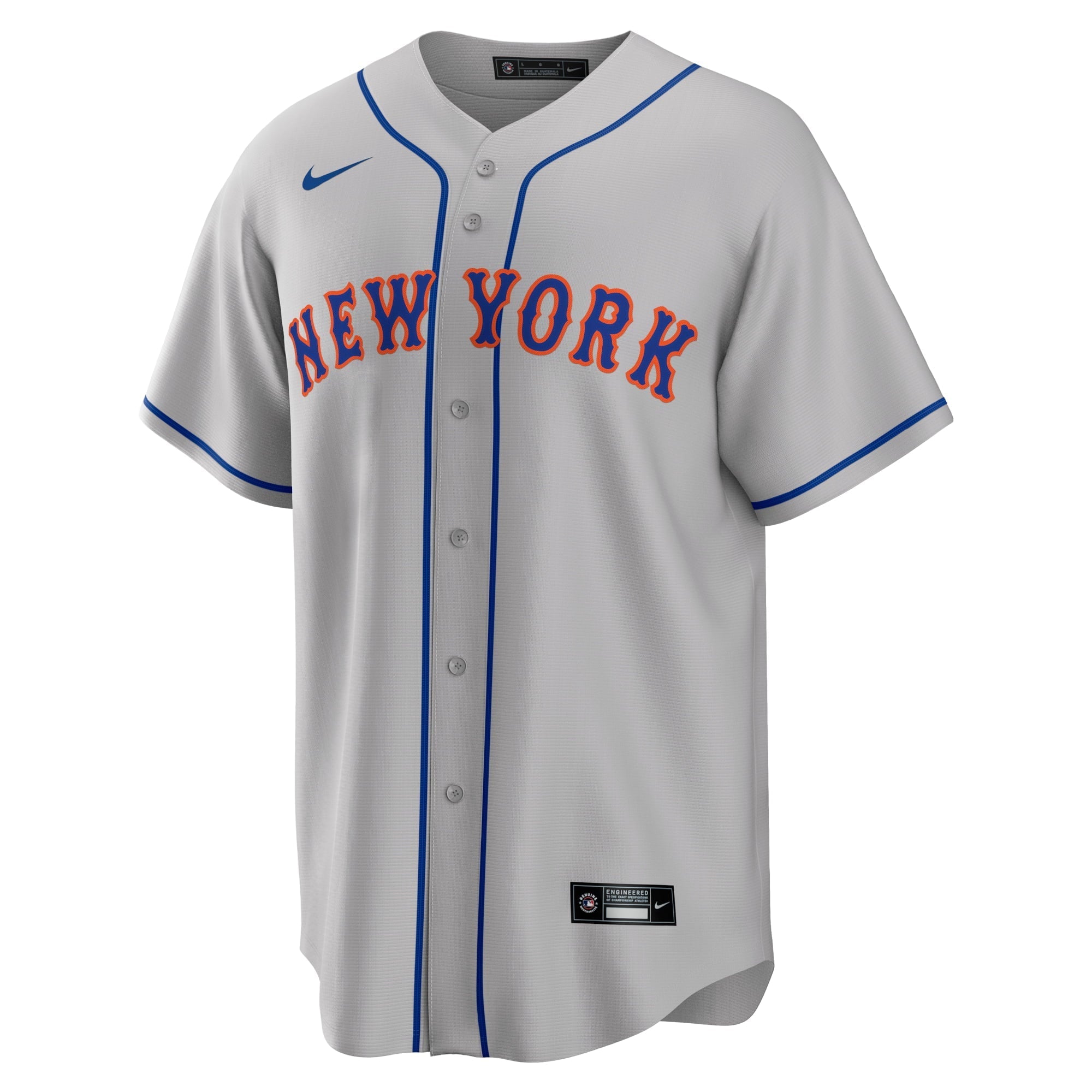 Men's Nike Jacob deGrom Gray New York Mets Road Replica Player Name Jersey - vstockx