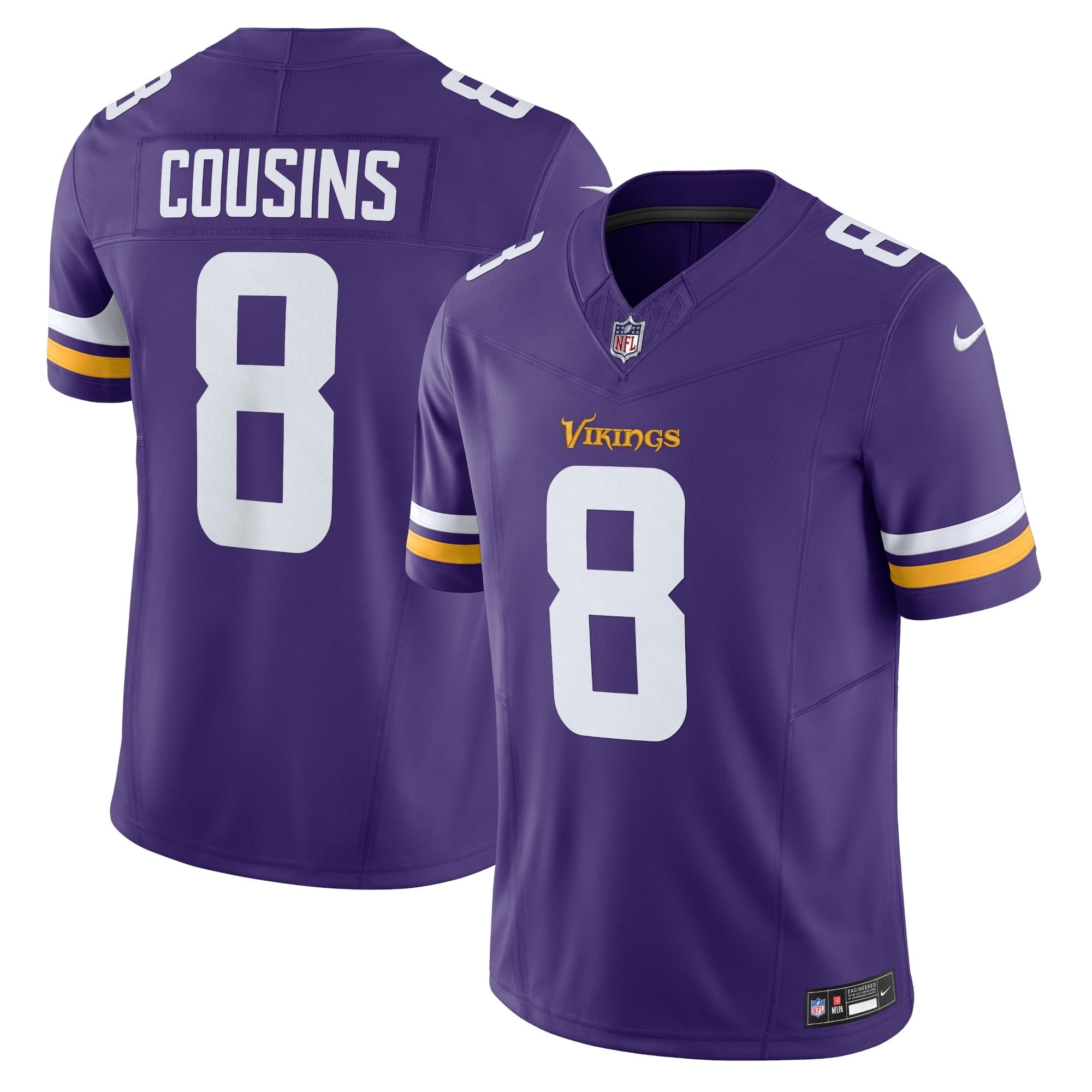 Men's Nike Kirk Cousins Purple Minnesota Vikings Vapor F.U.S.E. Limited Jersey - vstockx