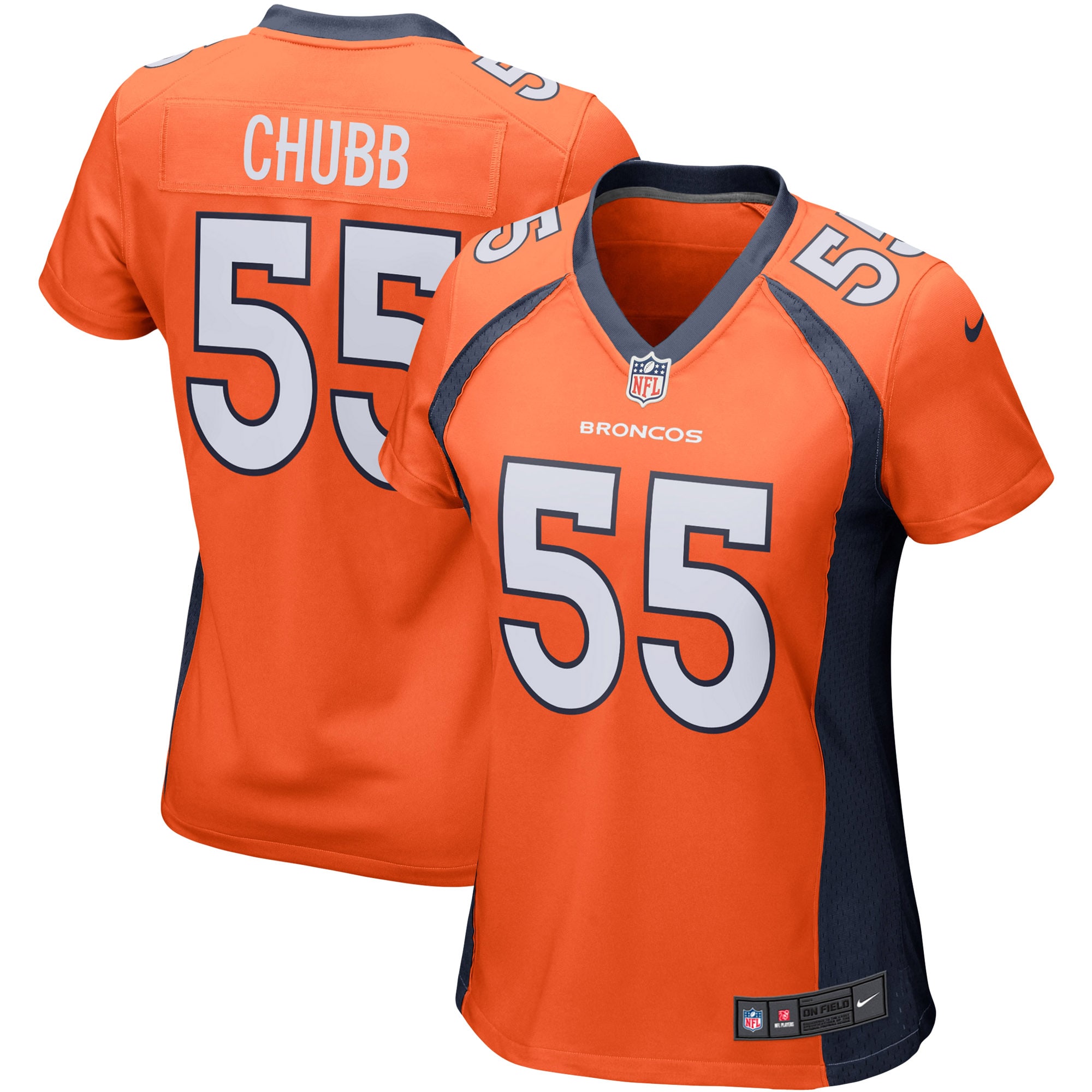 Bradley Chubb Denver Broncos Nike Women's Game Player Jersey - Orange - vstockx