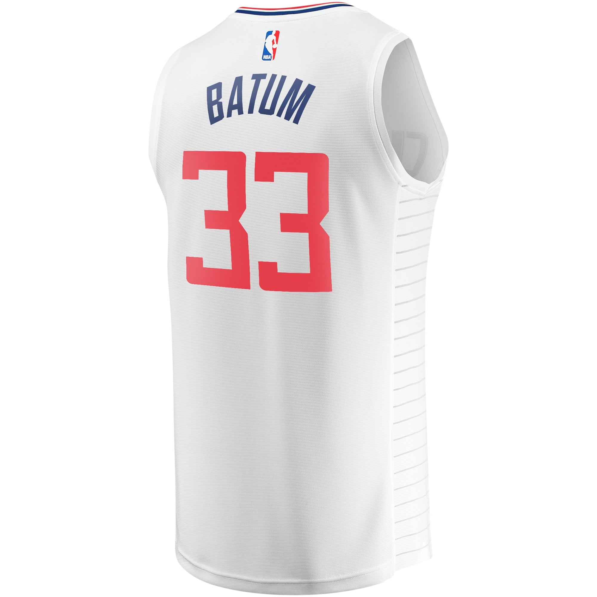 Youth Fanatics Branded Nicolas Batum White LA Clippers Fast Break Player Jersey - Association Edition - vstockx