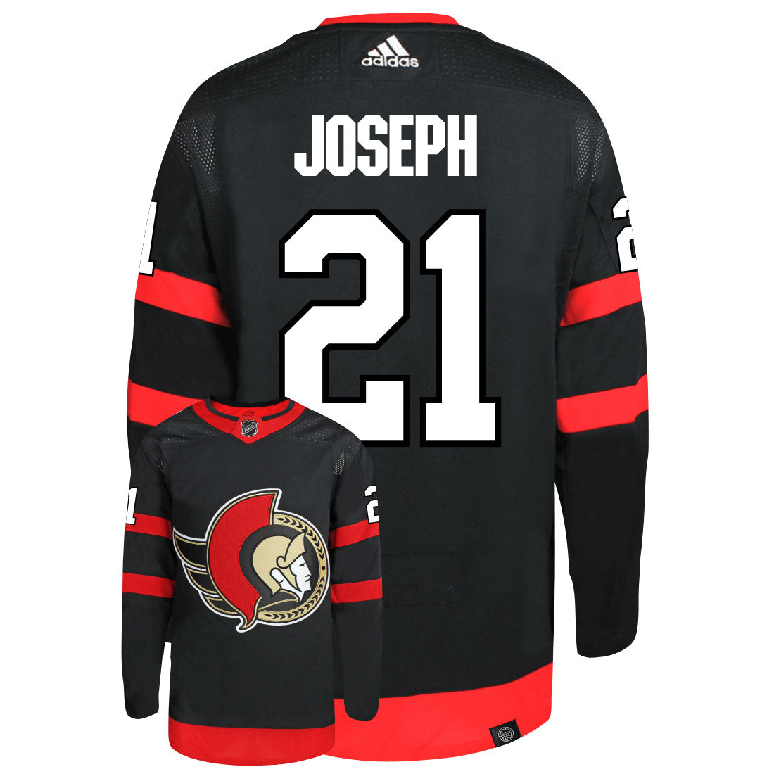 Mathieu Joseph Ottawa Senators Adidas Primegreen Authentic NHL Hockey Jersey - vstockx
