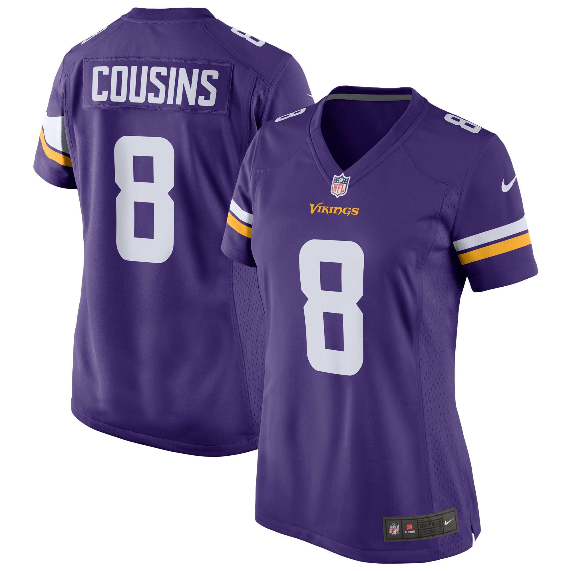 Kirk Cousins Minnesota Vikings Nike Women's Player Jersey - Purple - vstockx