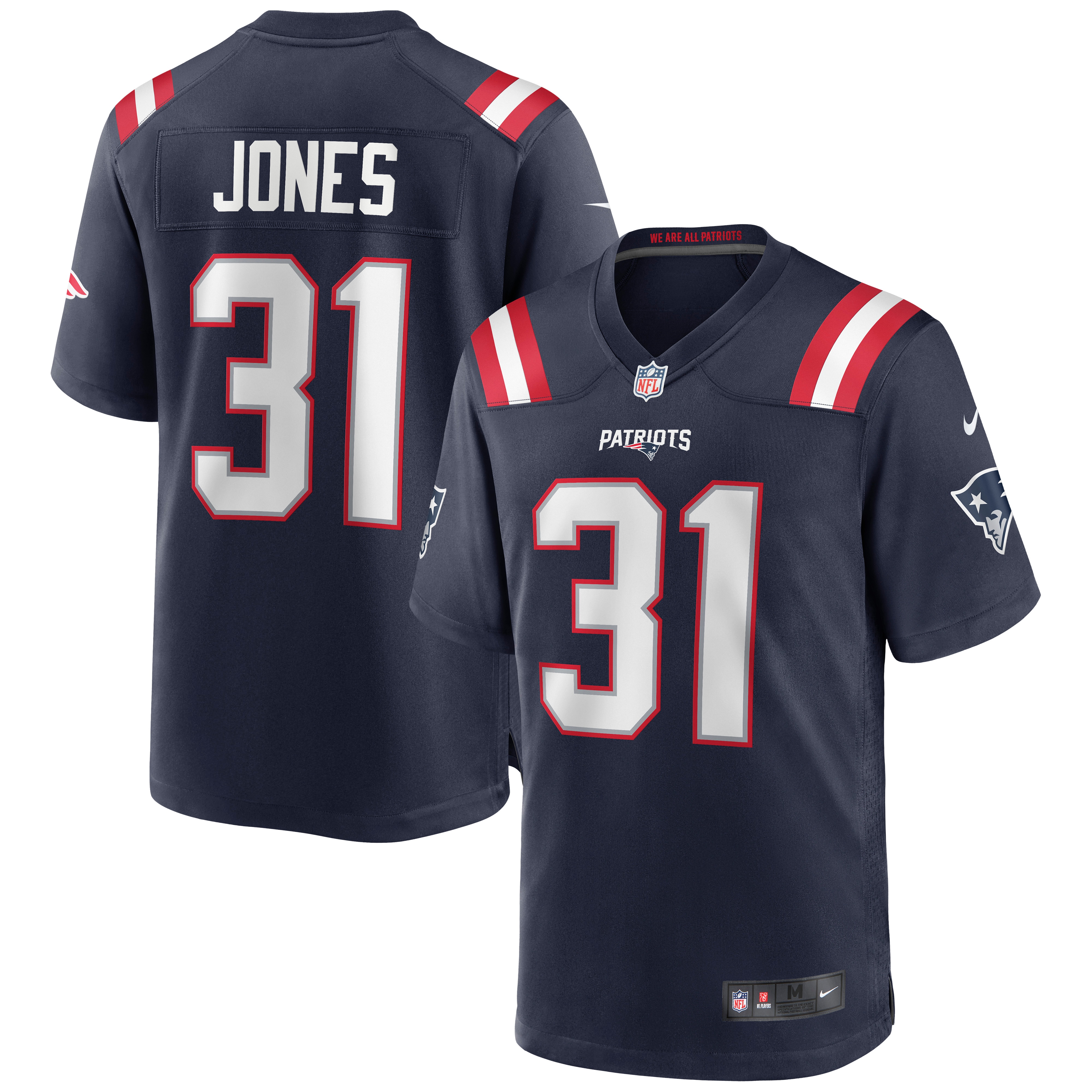 Jonathan Jones New England Patriots Nike Game Jersey - Navy - vstockx