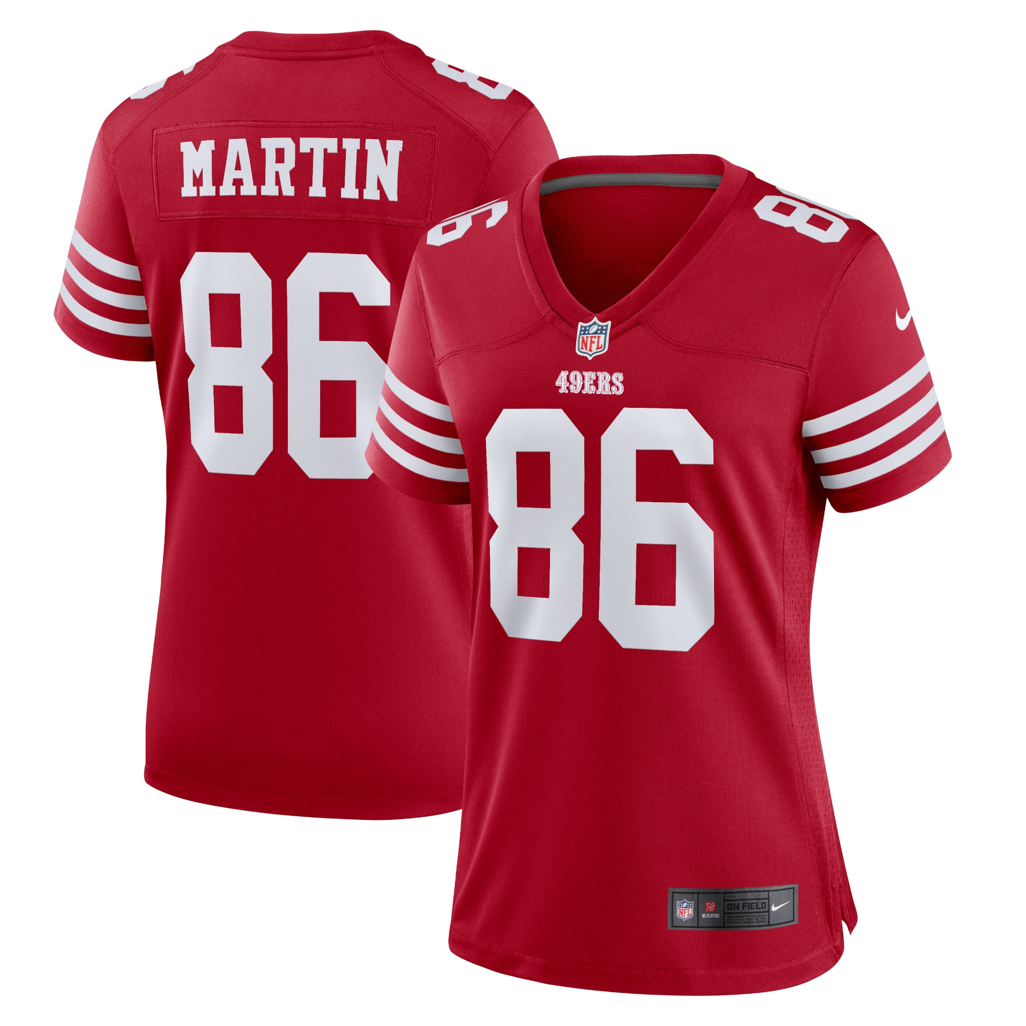 Tay Martin San Francisco 49ers Nike Women's Home Game Player Jersey - Scarlet - vstockx