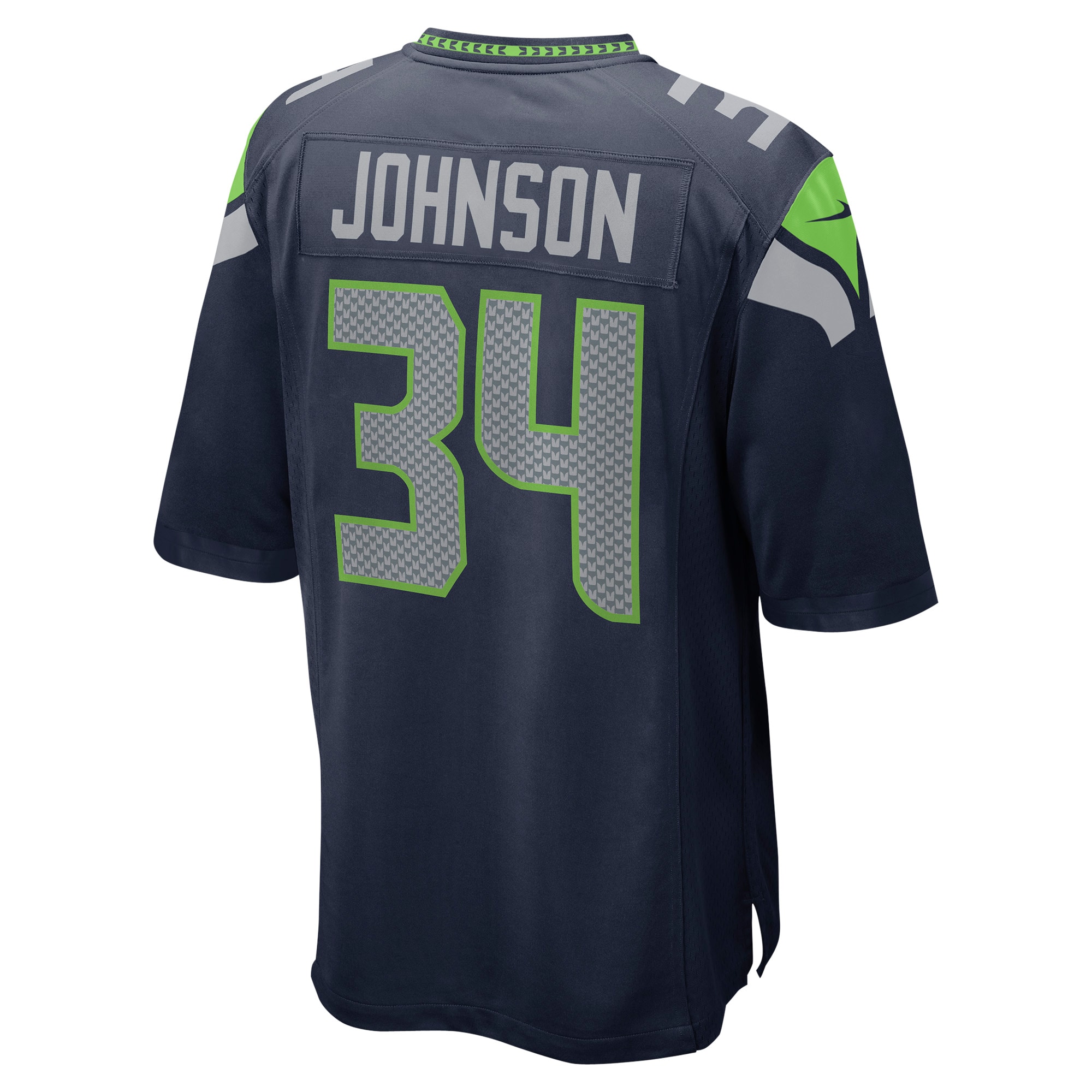 Josh Johnson Seattle Seahawks Nike Game Jersey - College Navy - vstockx