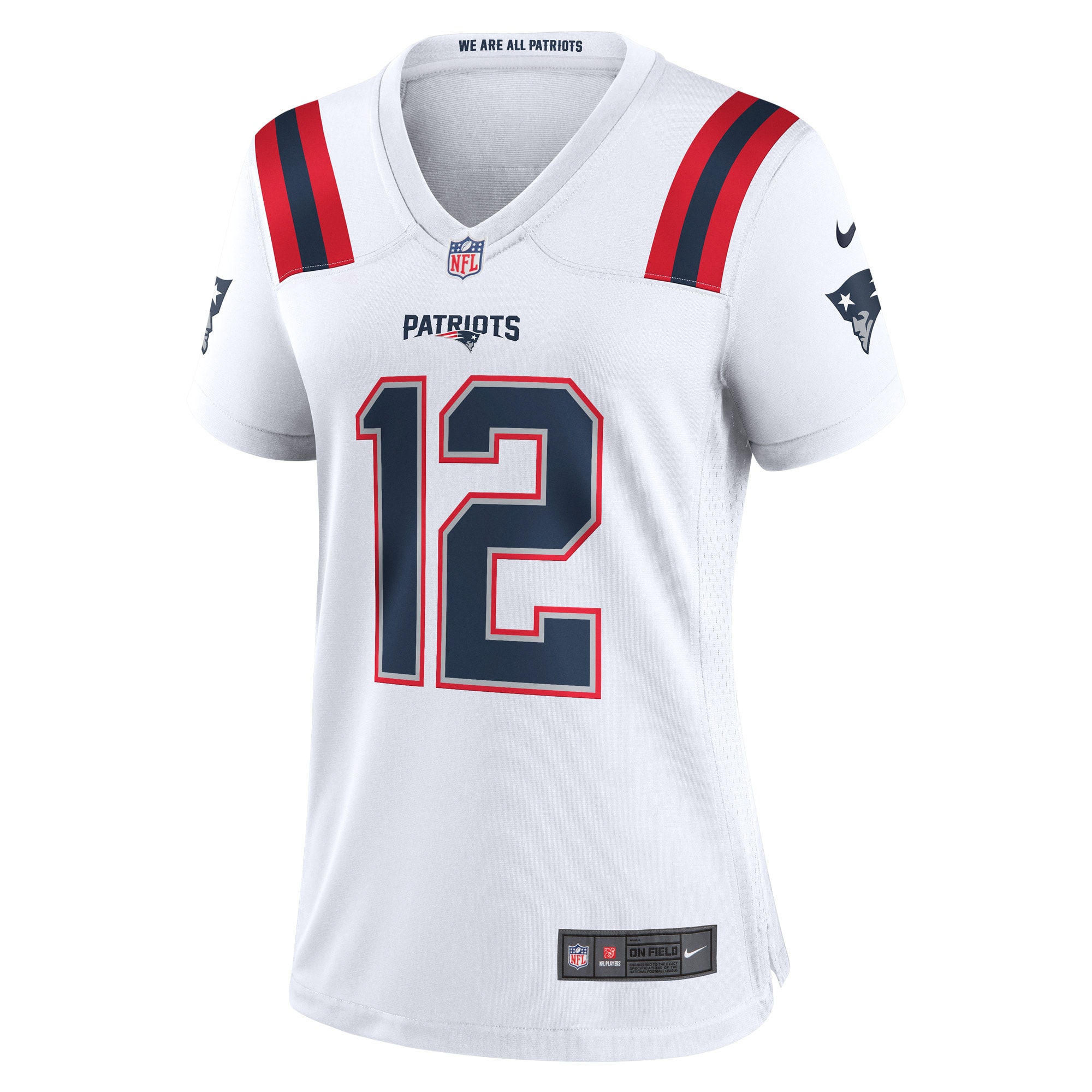 Tom Brady New England Patriots Nike Women's Retired Game Jersey - White - vstockx