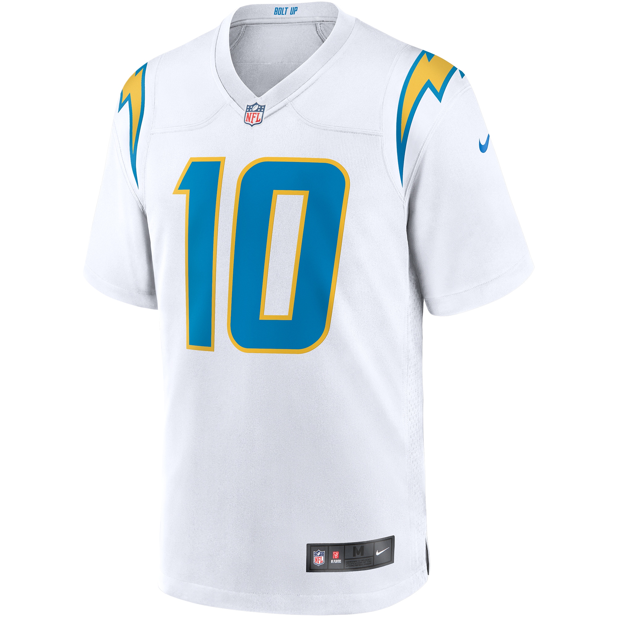 Justin Herbert Los Angeles Chargers Nike Game Jersey - White - vstockx