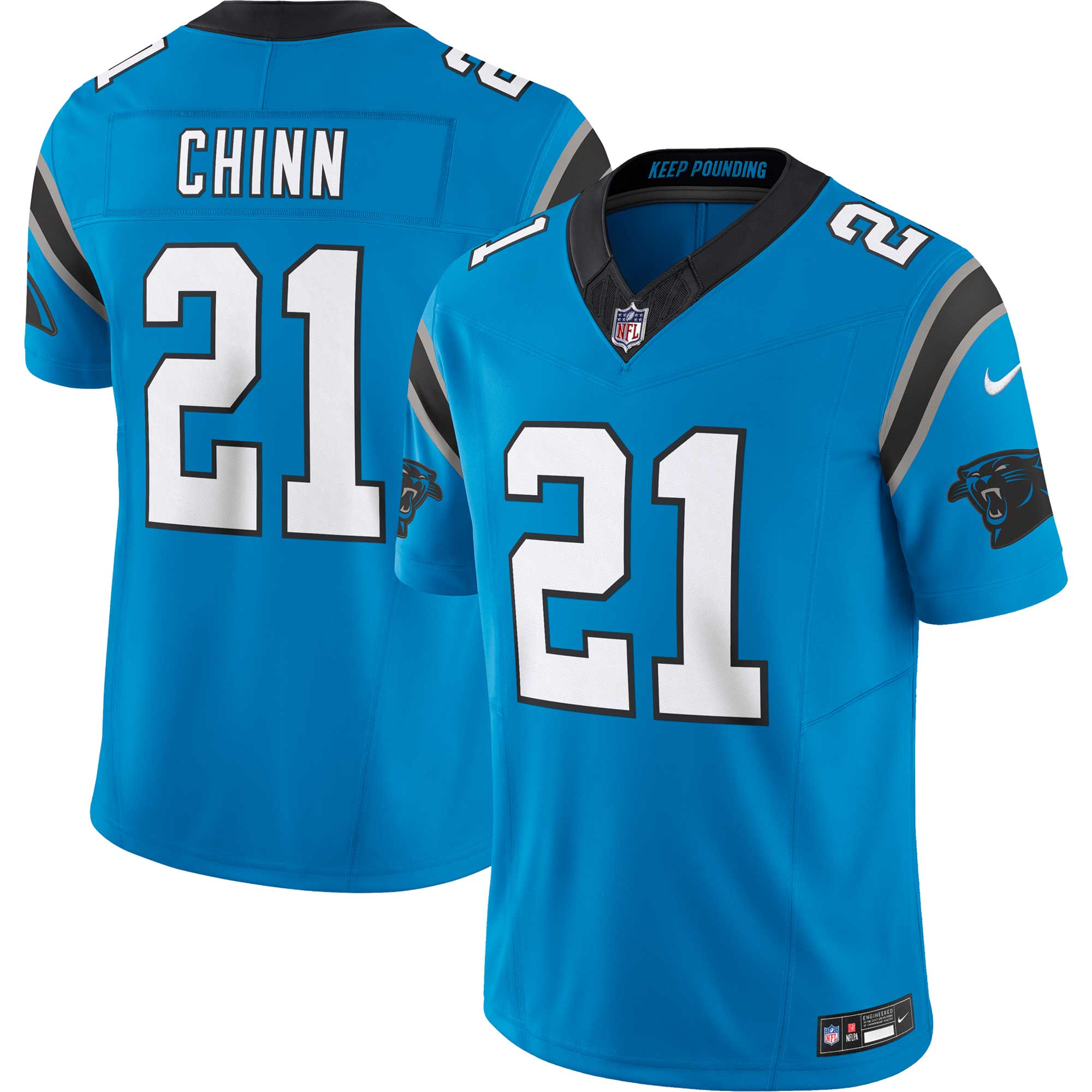 Jeremy Chinn Carolina Panthers Nike Vapor F.U.S.E. Limited Jersey - Blue - vstockx