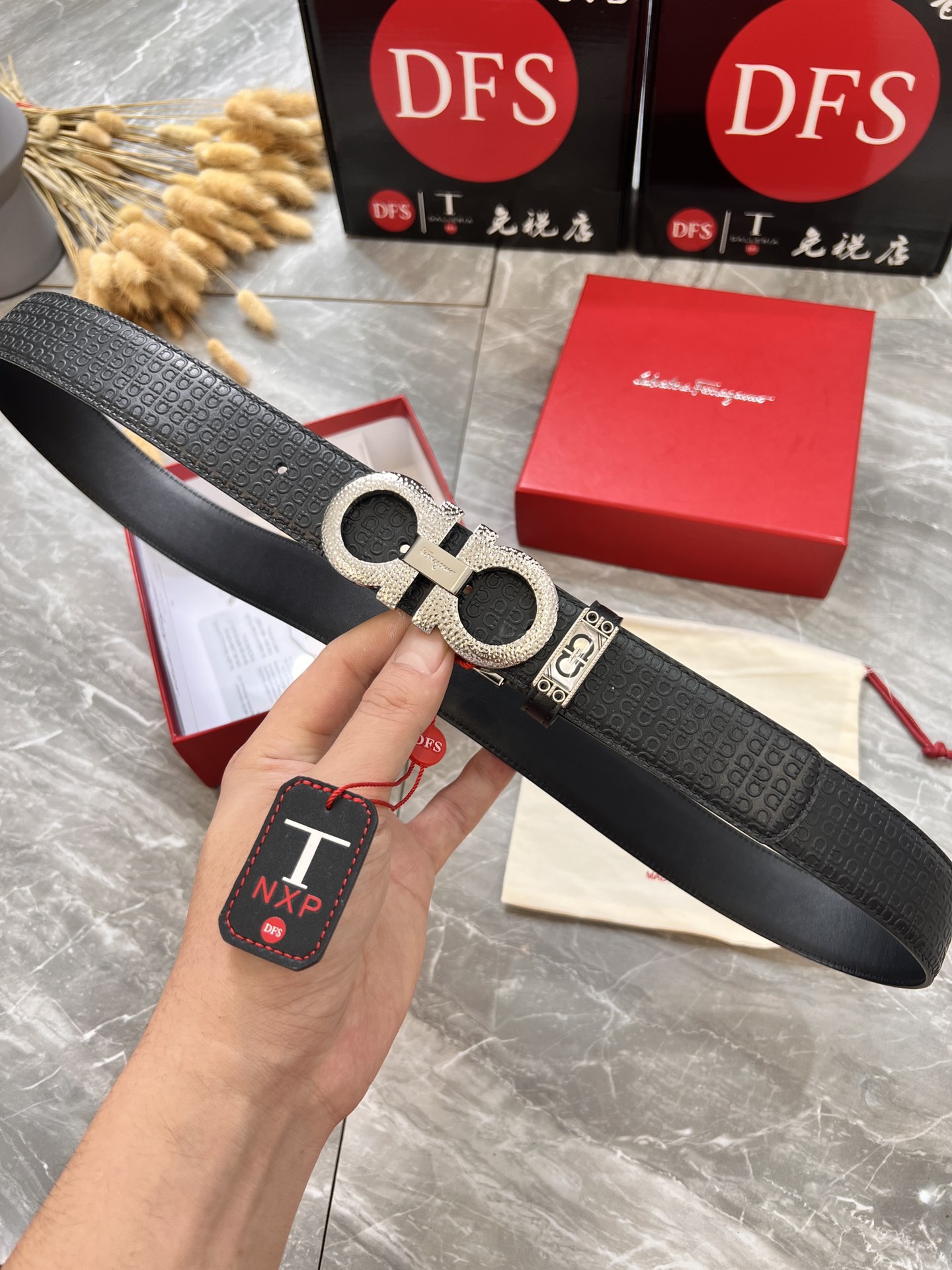 Streetwear Belt Ferragamo 319858 size:3.5cm - vstockx