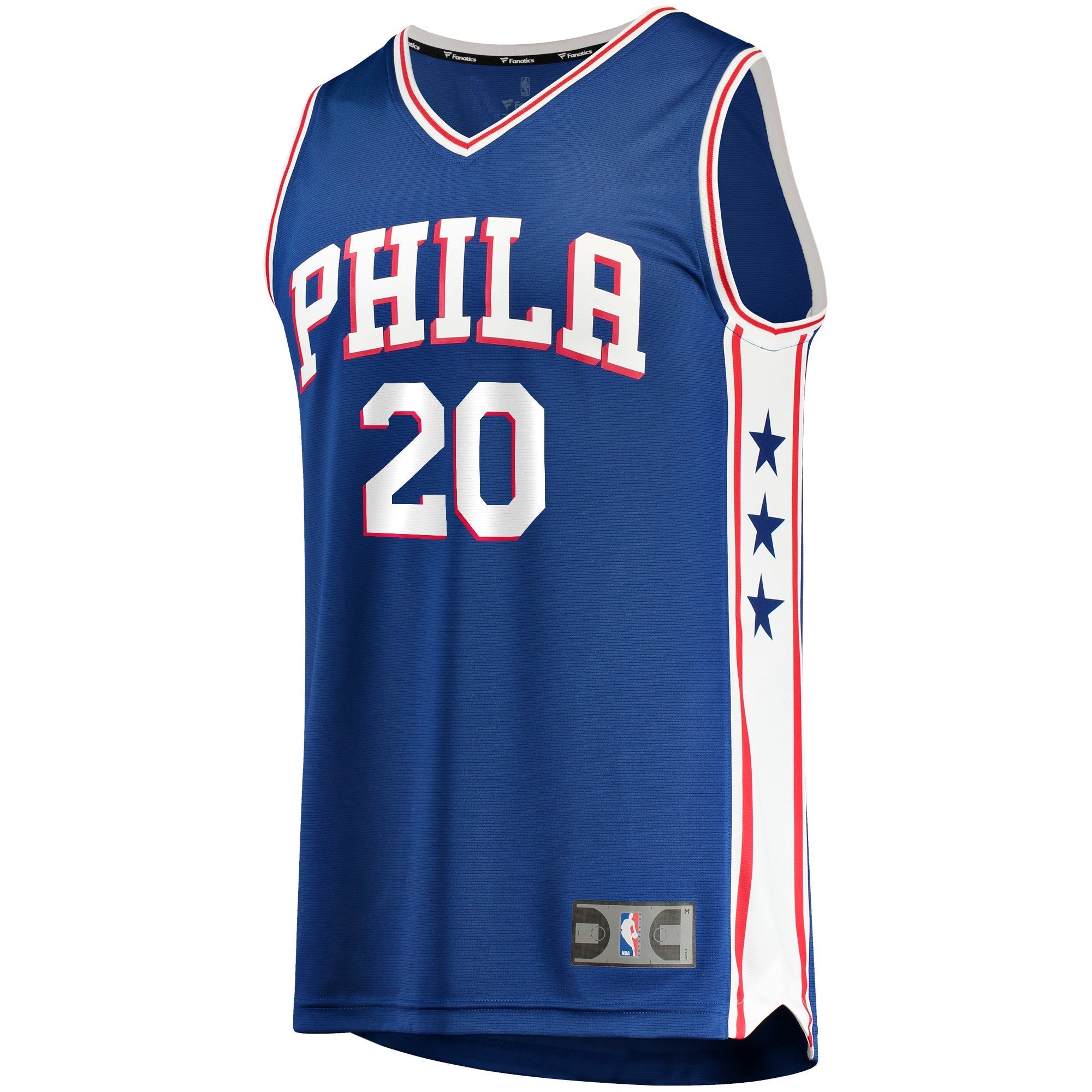Men's Fanatics Branded Georges Niang Royal Philadelphia 76ers 2021/22 Fast Break Replica Jersey - Icon Edition - vstockx