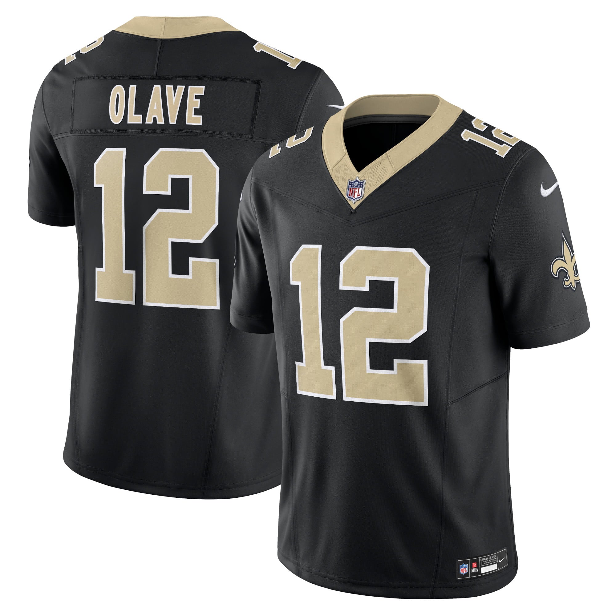 Men's Nike Chris Olave Black New Orleans Saints Vapor F.U.S.E. Limited Jersey - vstockx