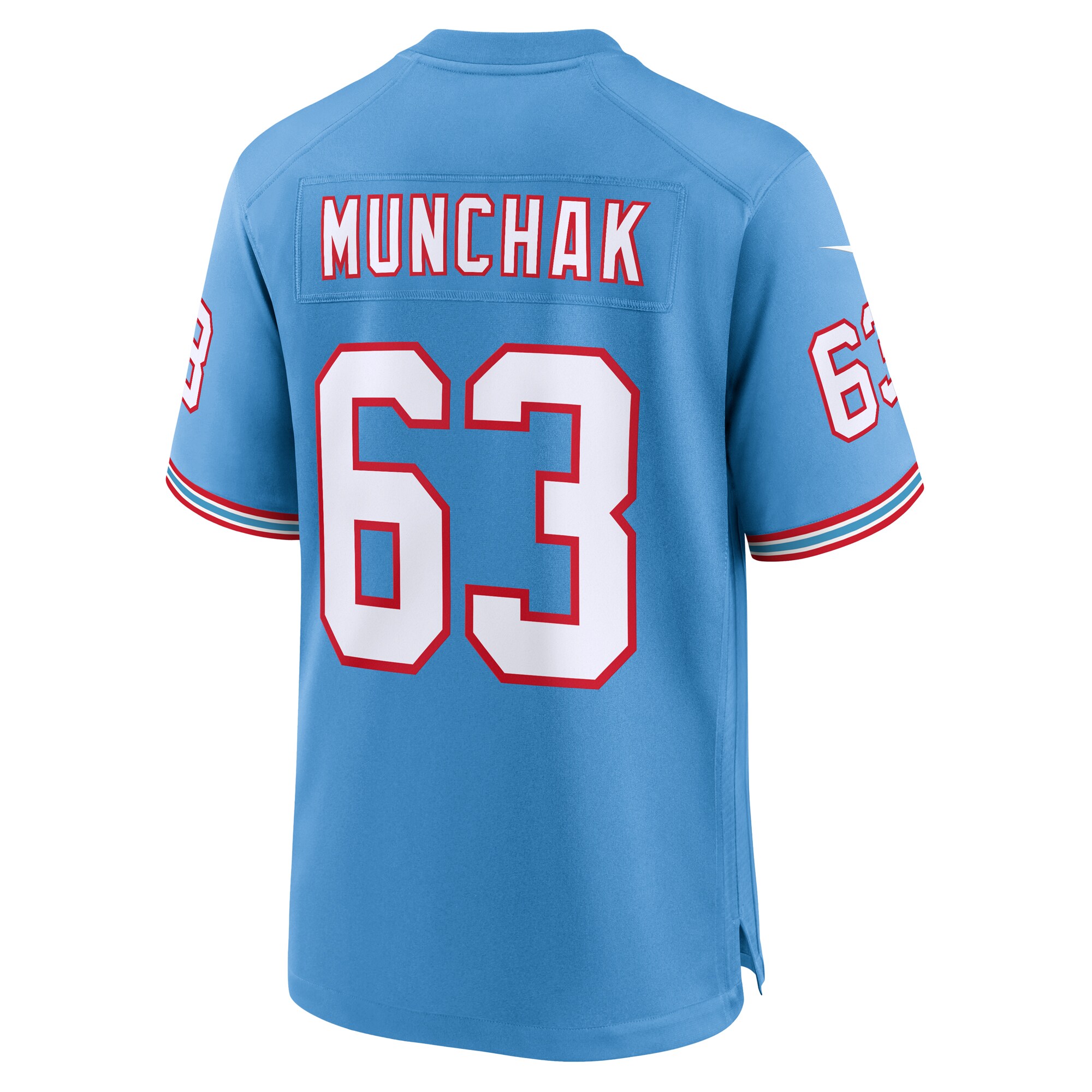 Mike Munchak Tennessee Titans Nike Oilers Throwback Retired Player Game Jersey - Light Blue - vstockx