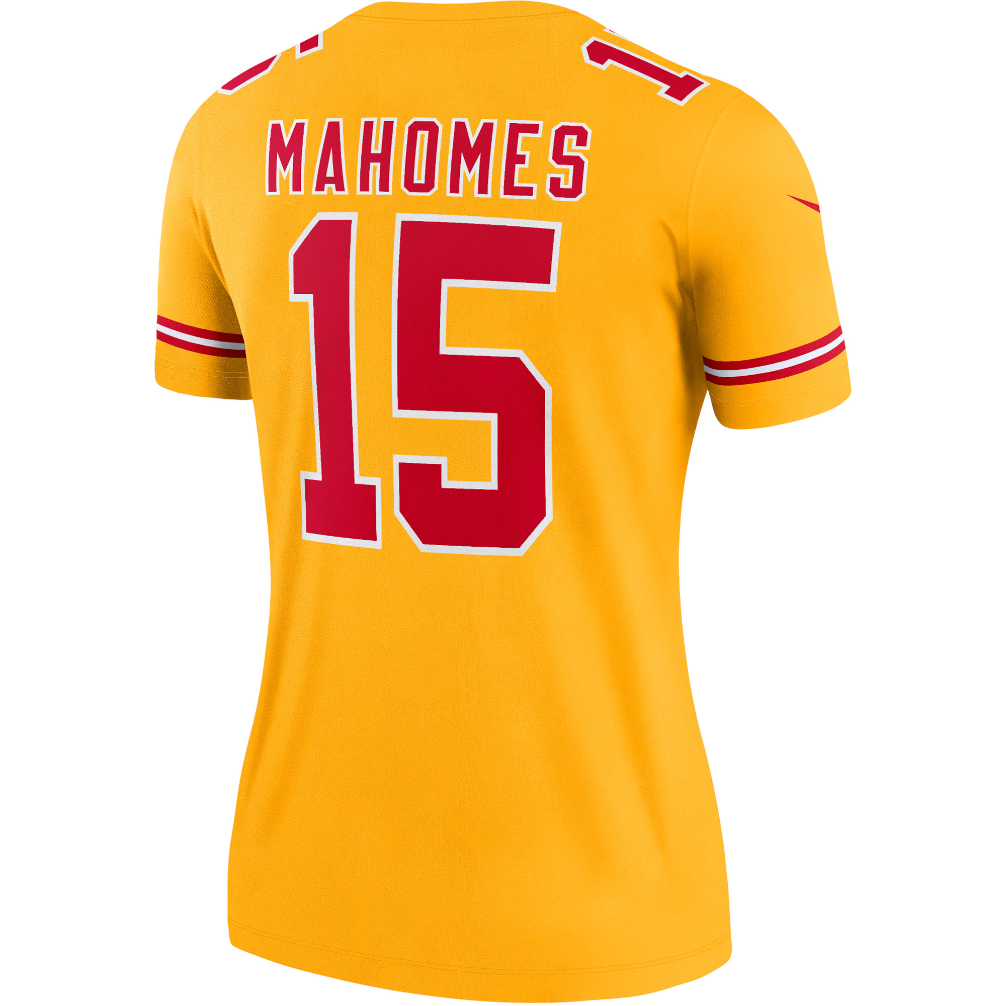Patrick Mahomes Kansas City Chiefs Nike Women's Inverted Legend Jersey - Gold - vstockx