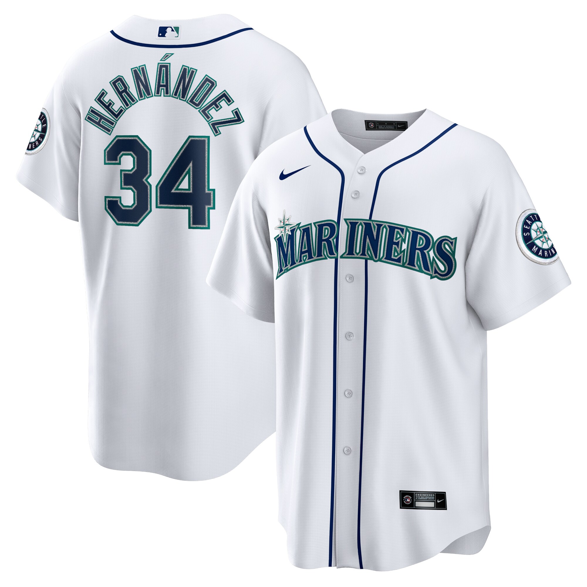 Felix Hernandez Seattle Mariners Nike 2023 Hall of Fame Home Replica Player Jersey - White - vstockx