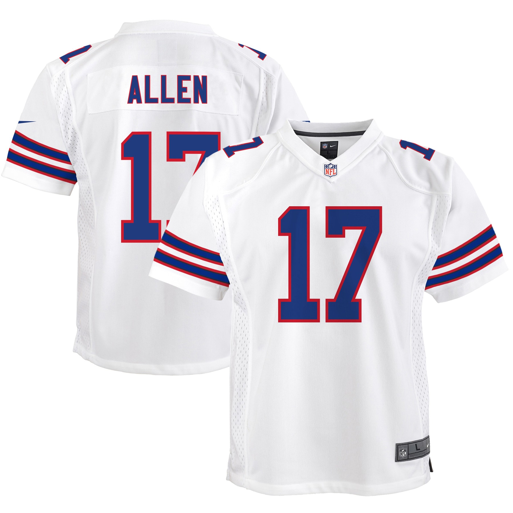 Josh Allen Buffalo Bills Nike Youth Game Jersey - White - vstockx