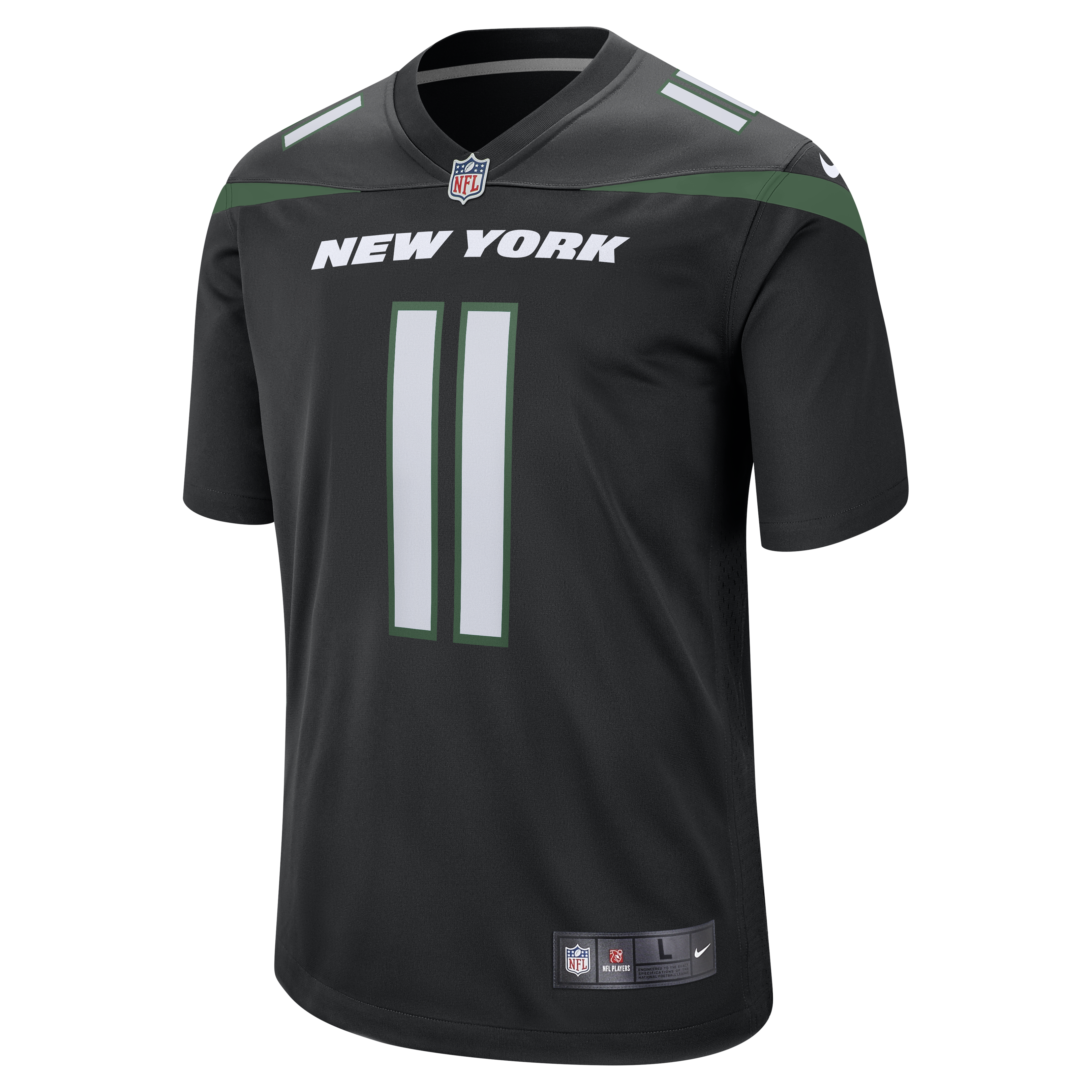 Jermaine Johnson II New York Jets Nike Alternate Game Jersey - Stealth Black - vstockx